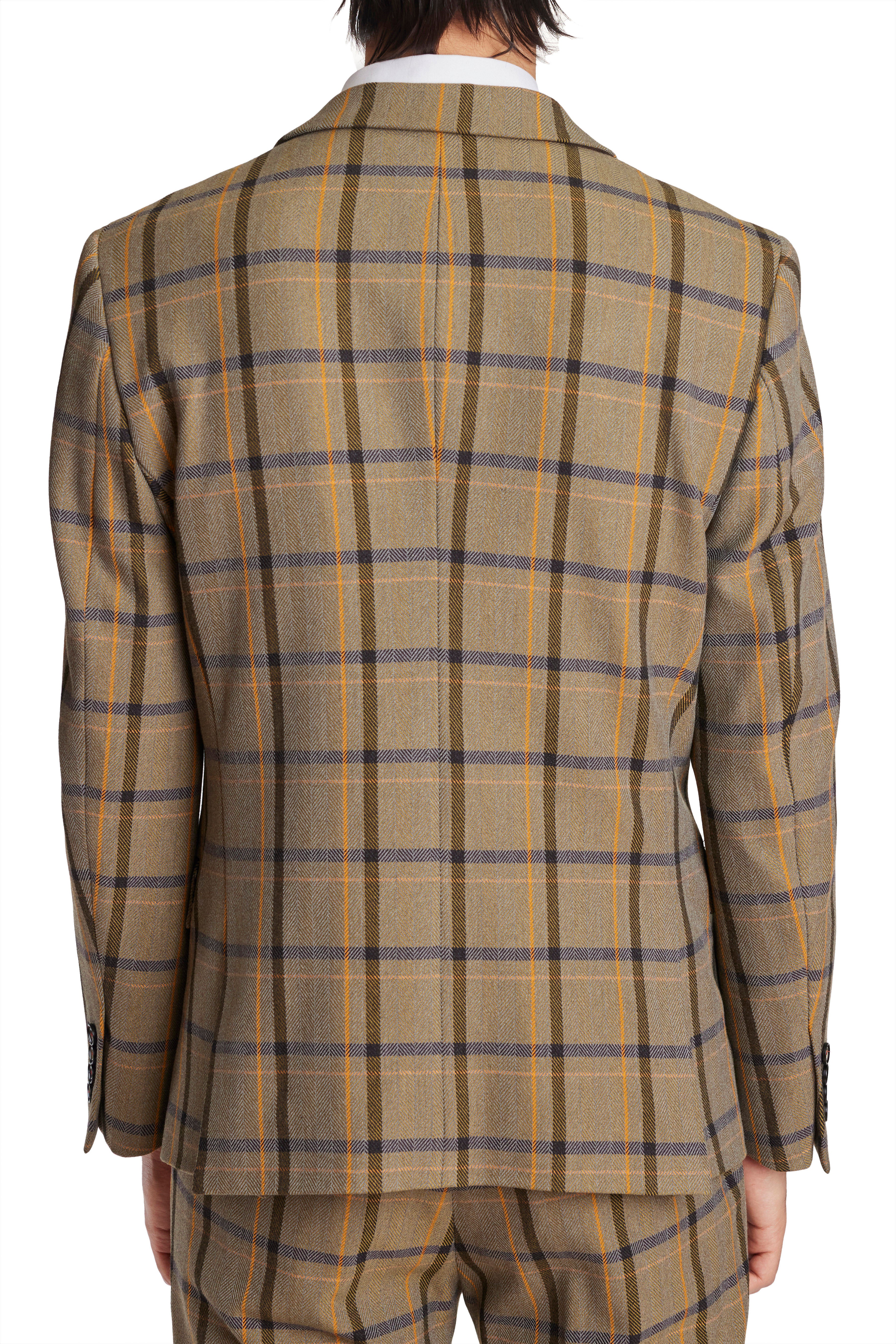 Bromley Notch Jacket - slim - Military Herringbone Plaid