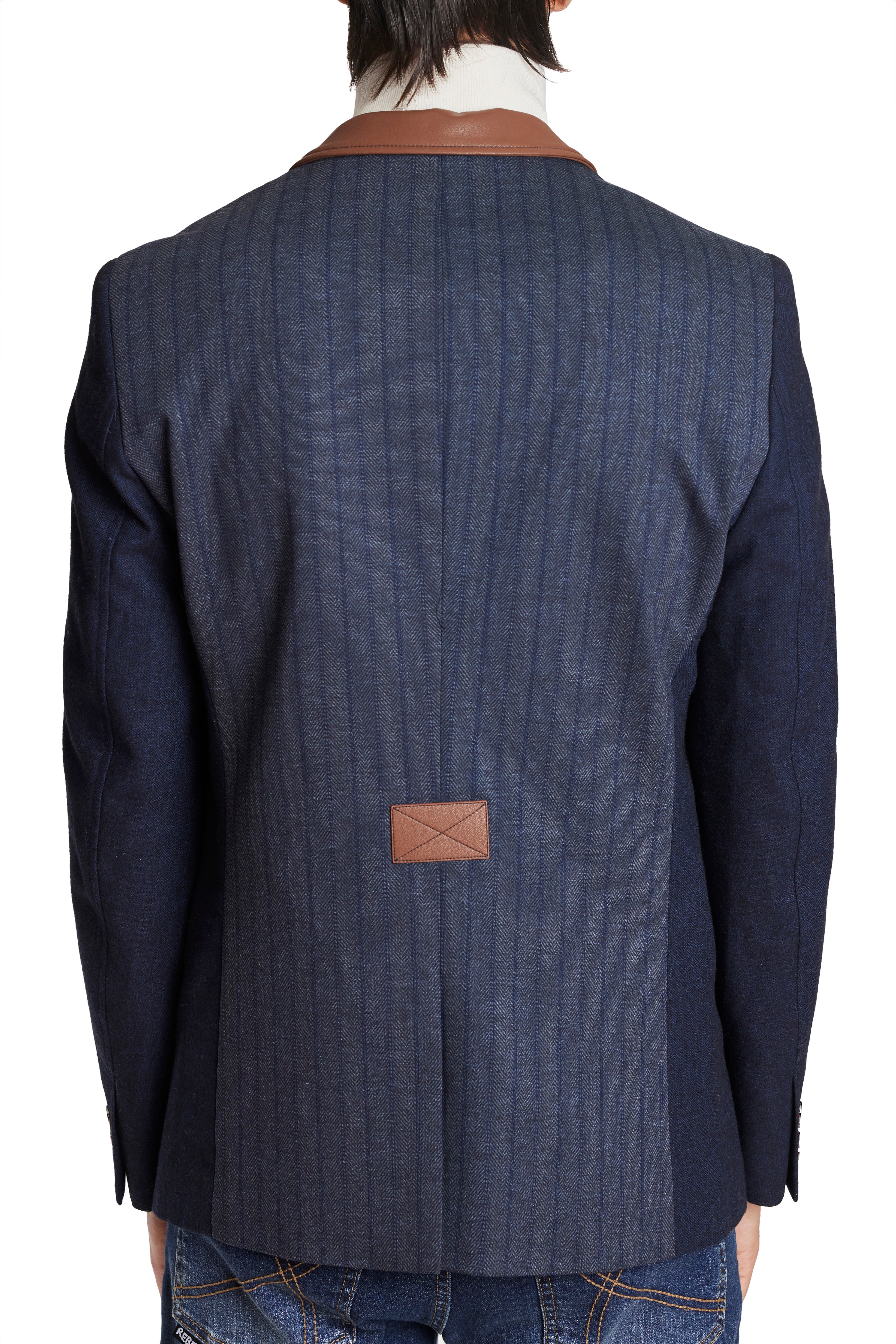 Keegan Sport Jacket - Navy and Charcoal