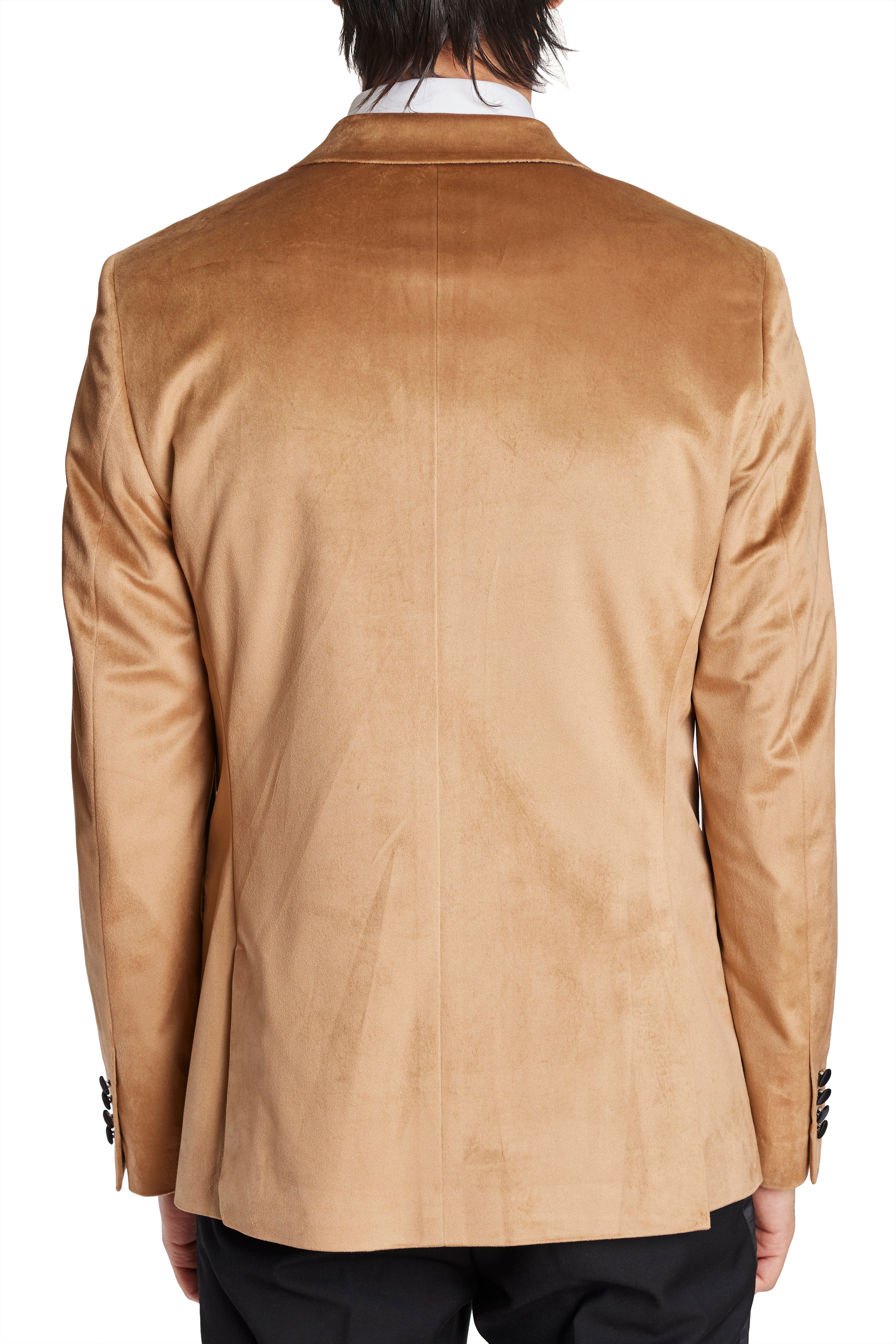 Grosvenor Peak Tux Jacket - slim - Golden Velvet