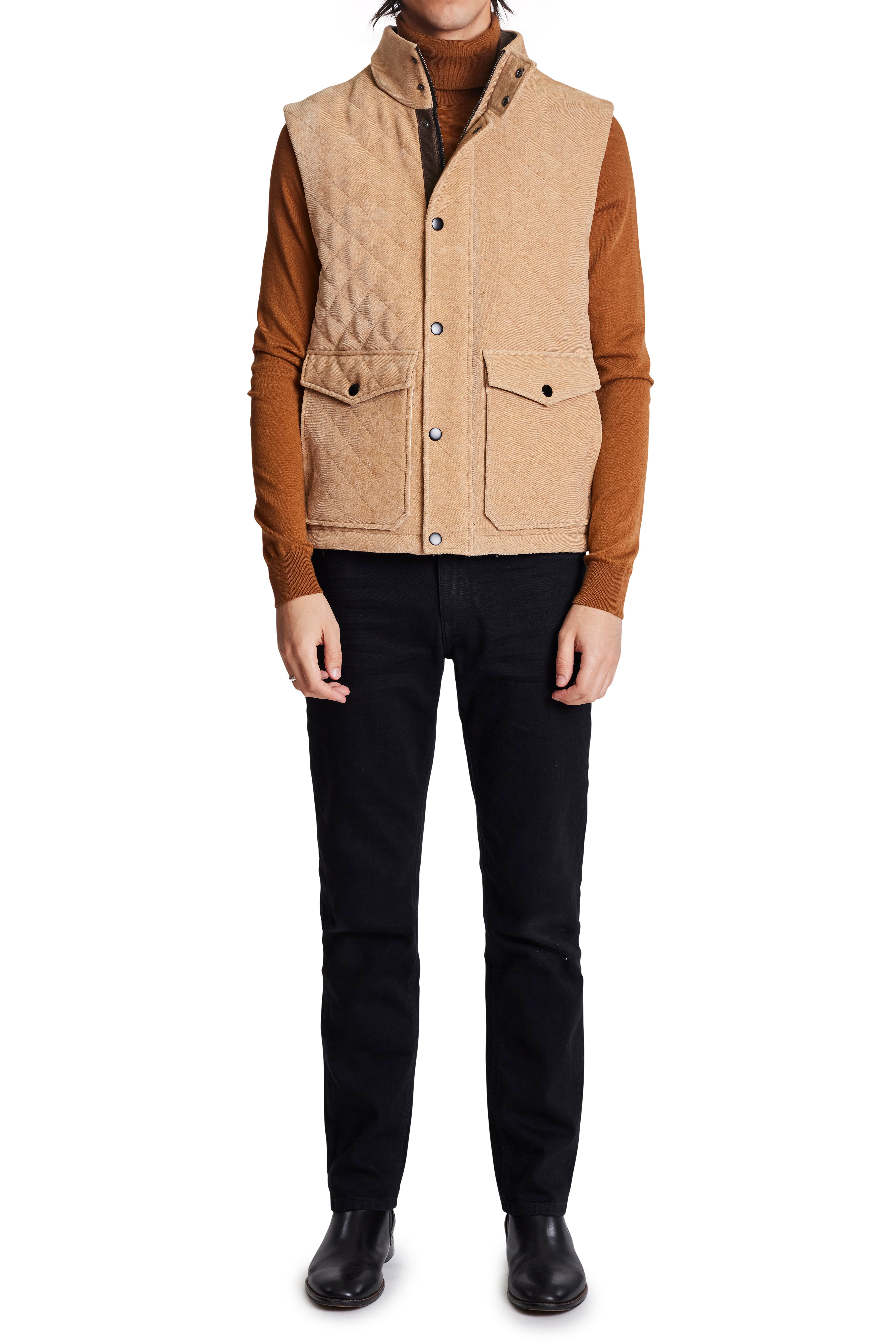 Coventry Quilted Vest - Harvest Beige