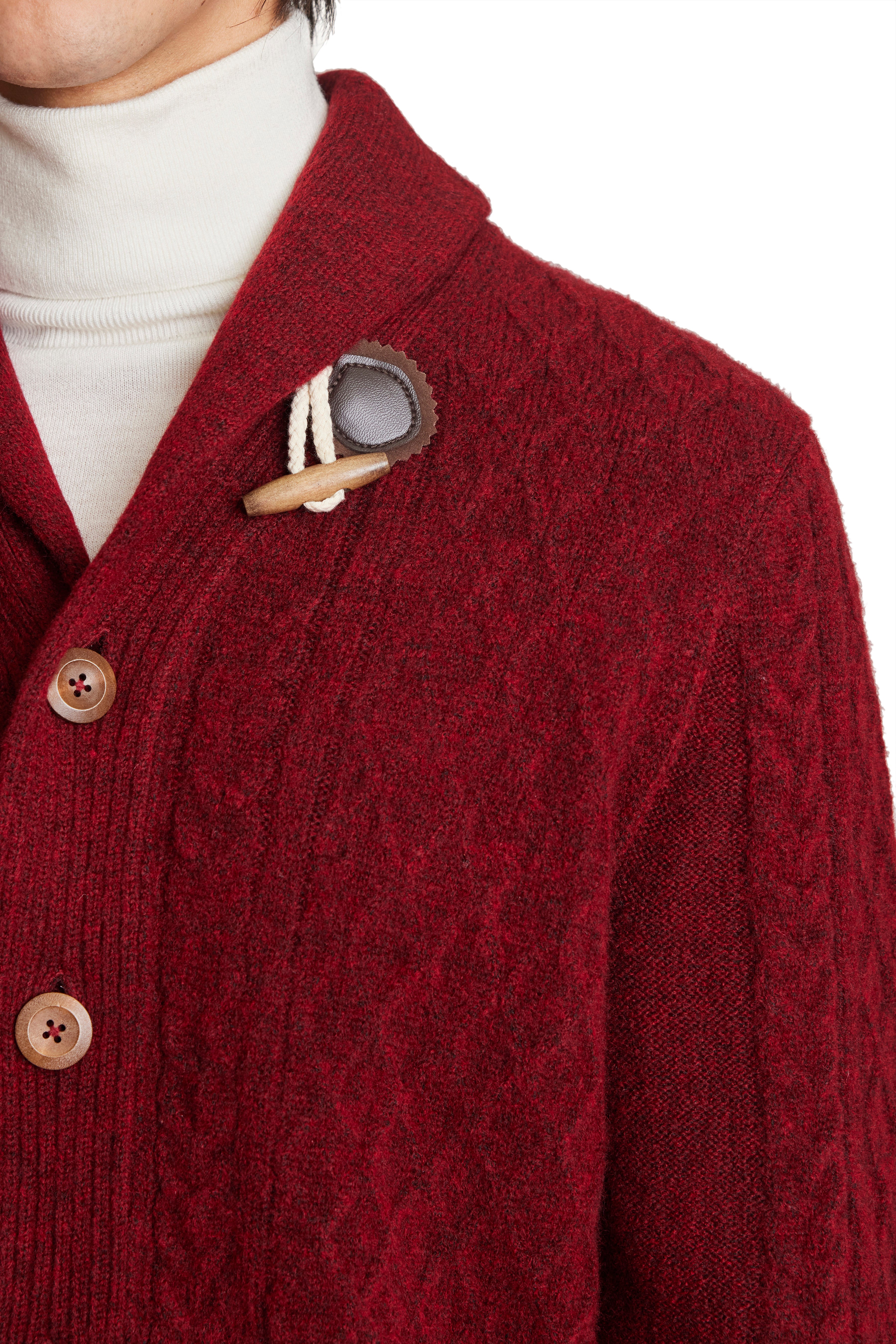 Toggle Cardigan - Mulled Wine