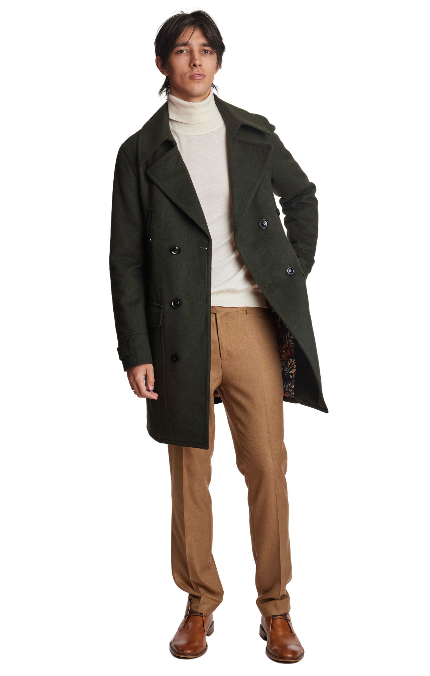 DB Overcoat  - Loden Olive