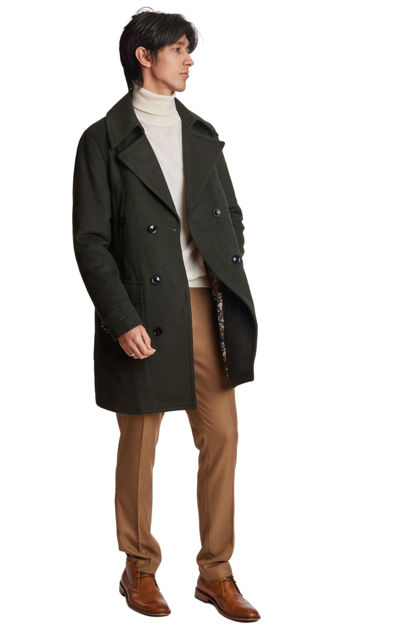 DB Overcoat  - Loden Olive