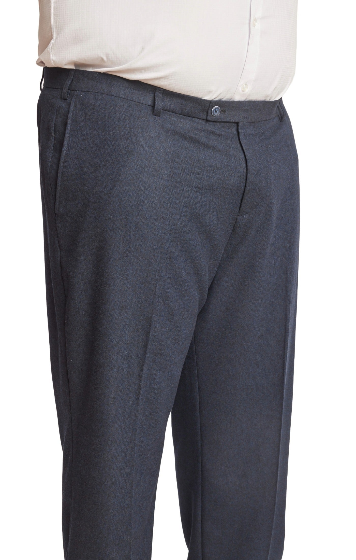 Big & Tall Downing Pants - Deep Navy Herringbone