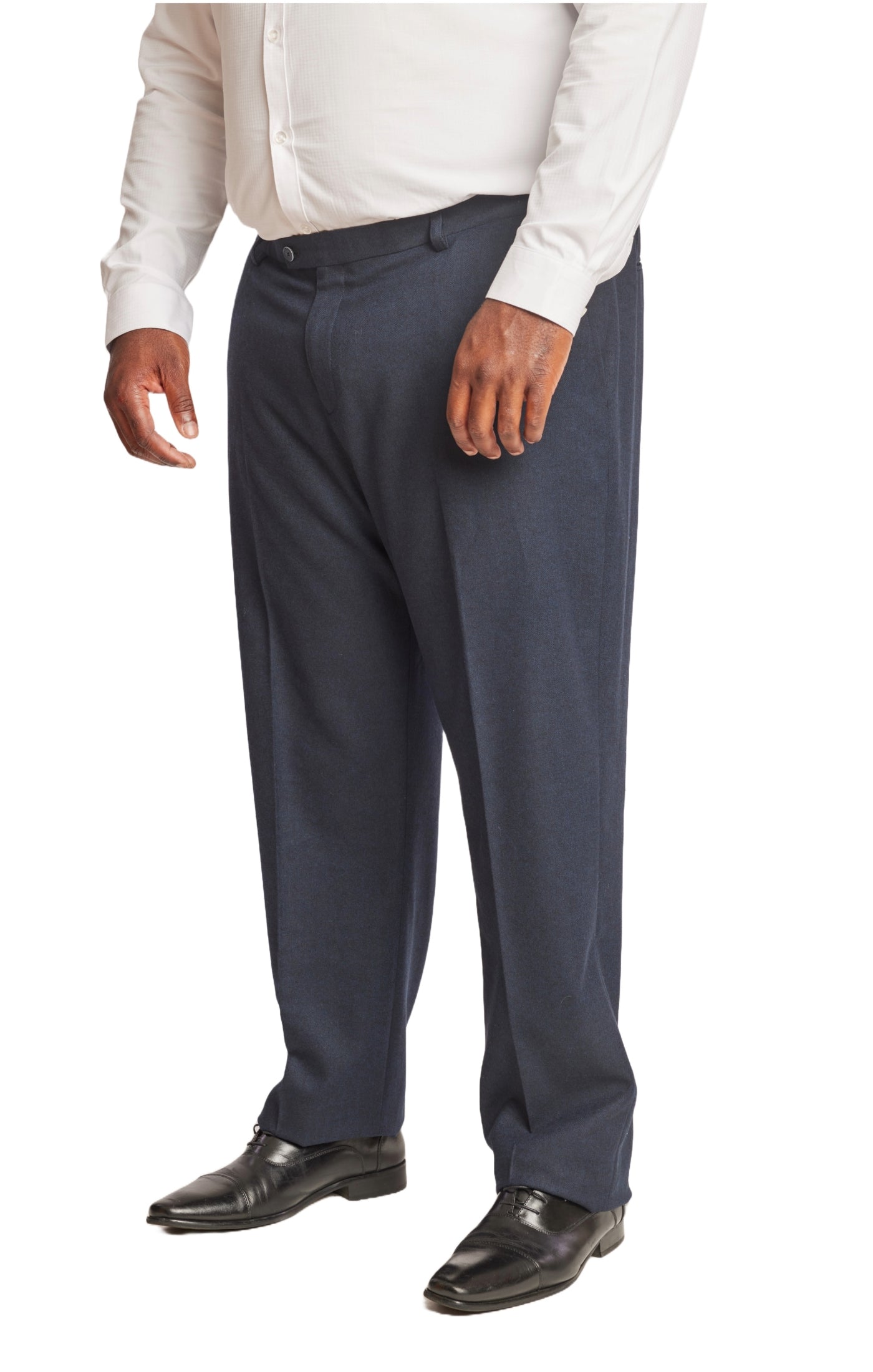 Big & Tall Downing Pants - Deep Navy Herringbone