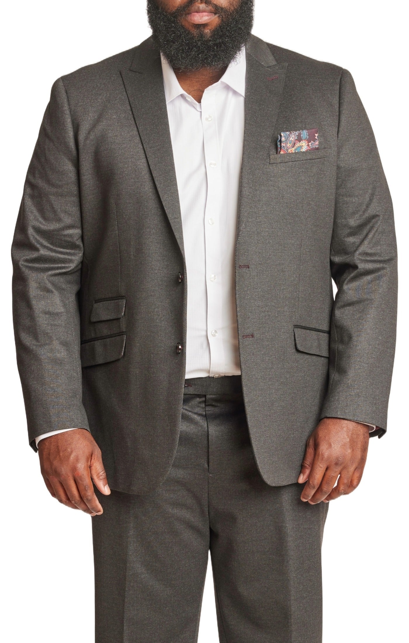 Big & Tall Ashton Peak Jacket - Charcoal Knit