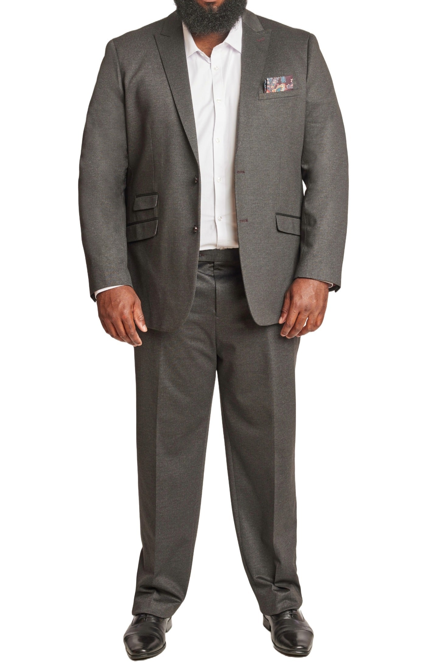 Big & Tall Ashton Peak Jacket - Charcoal Knit