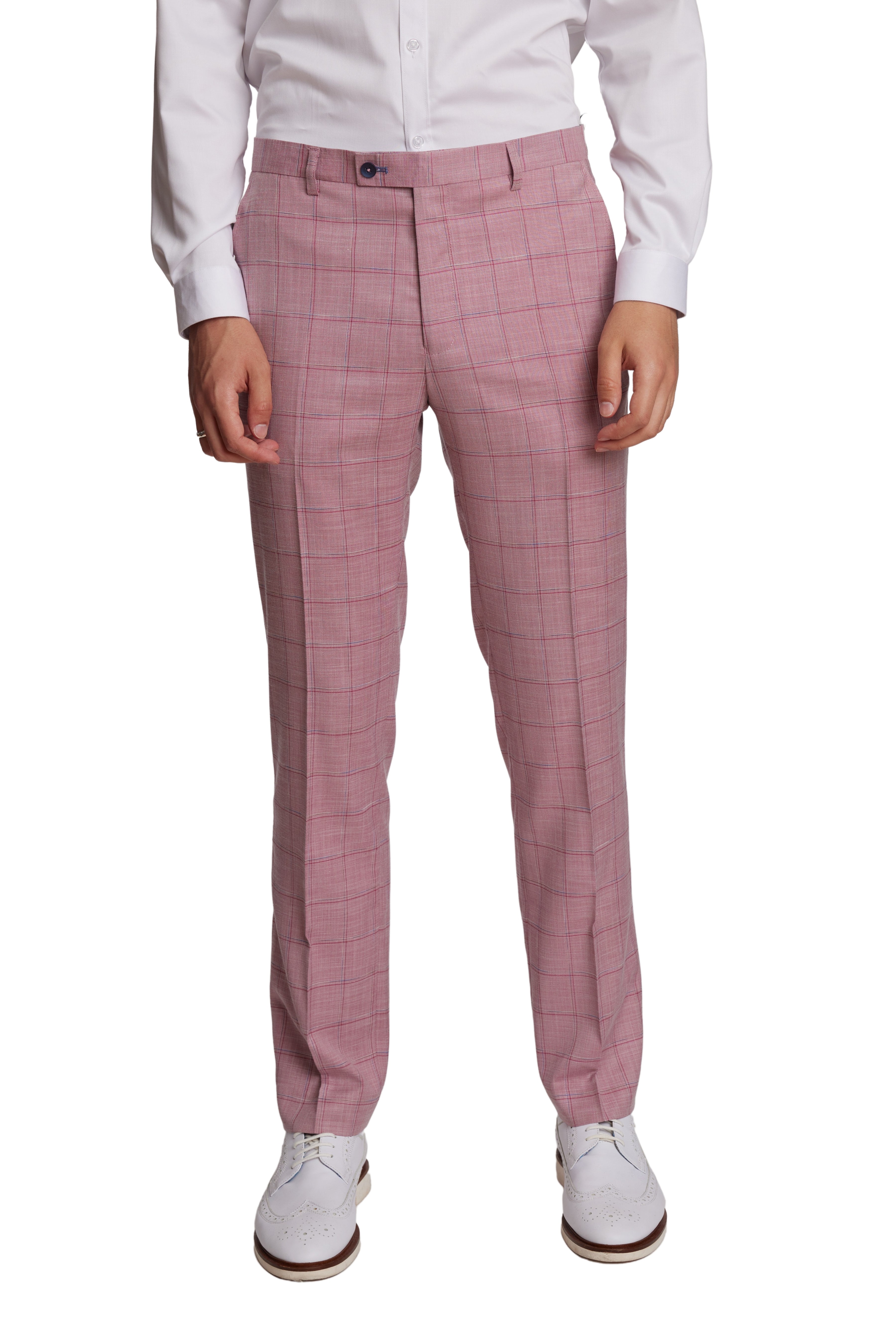 Downing Pants - slim - Pink Double Check