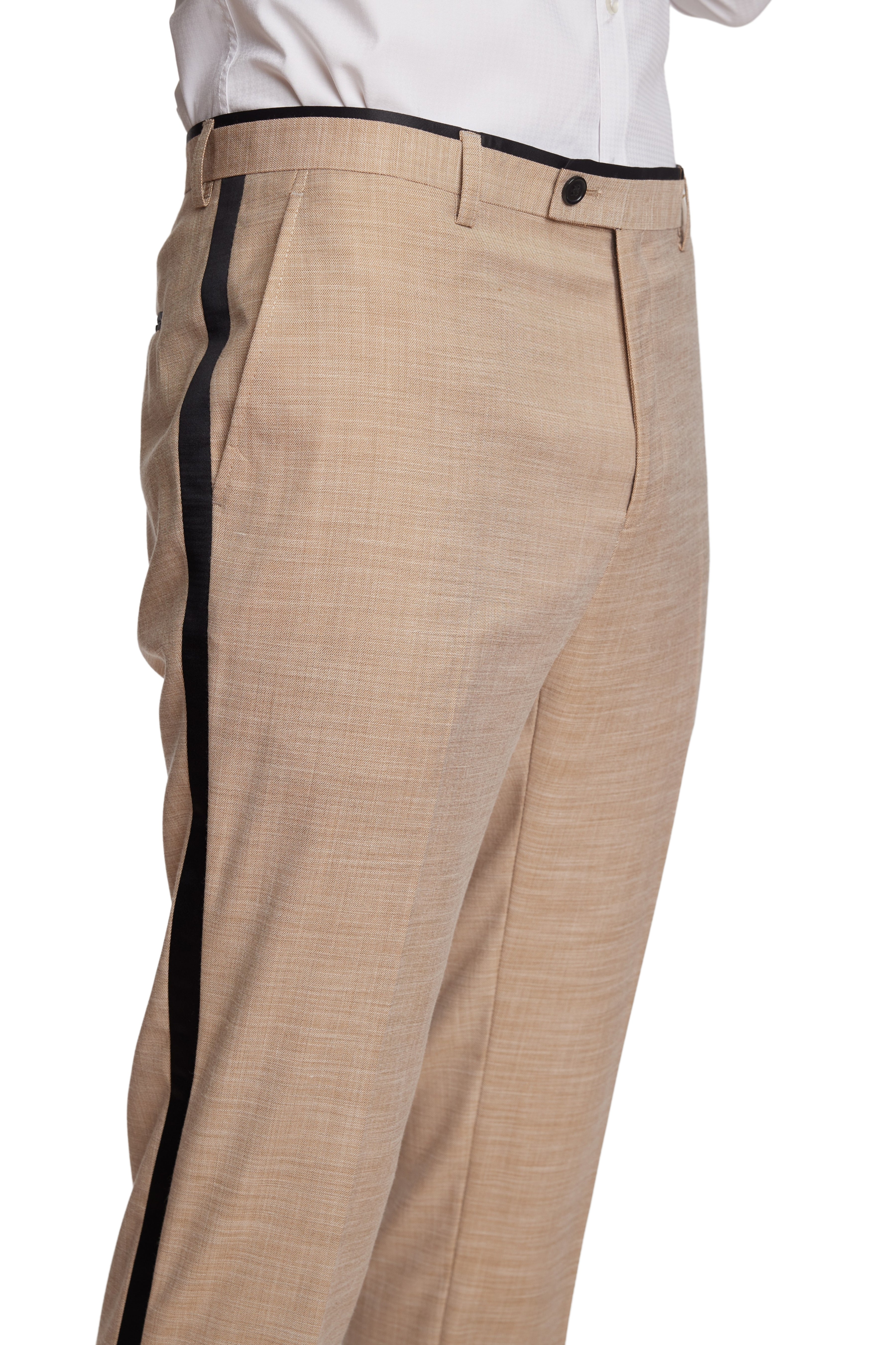 Sloane Tux Pants - slim - Camel Shark