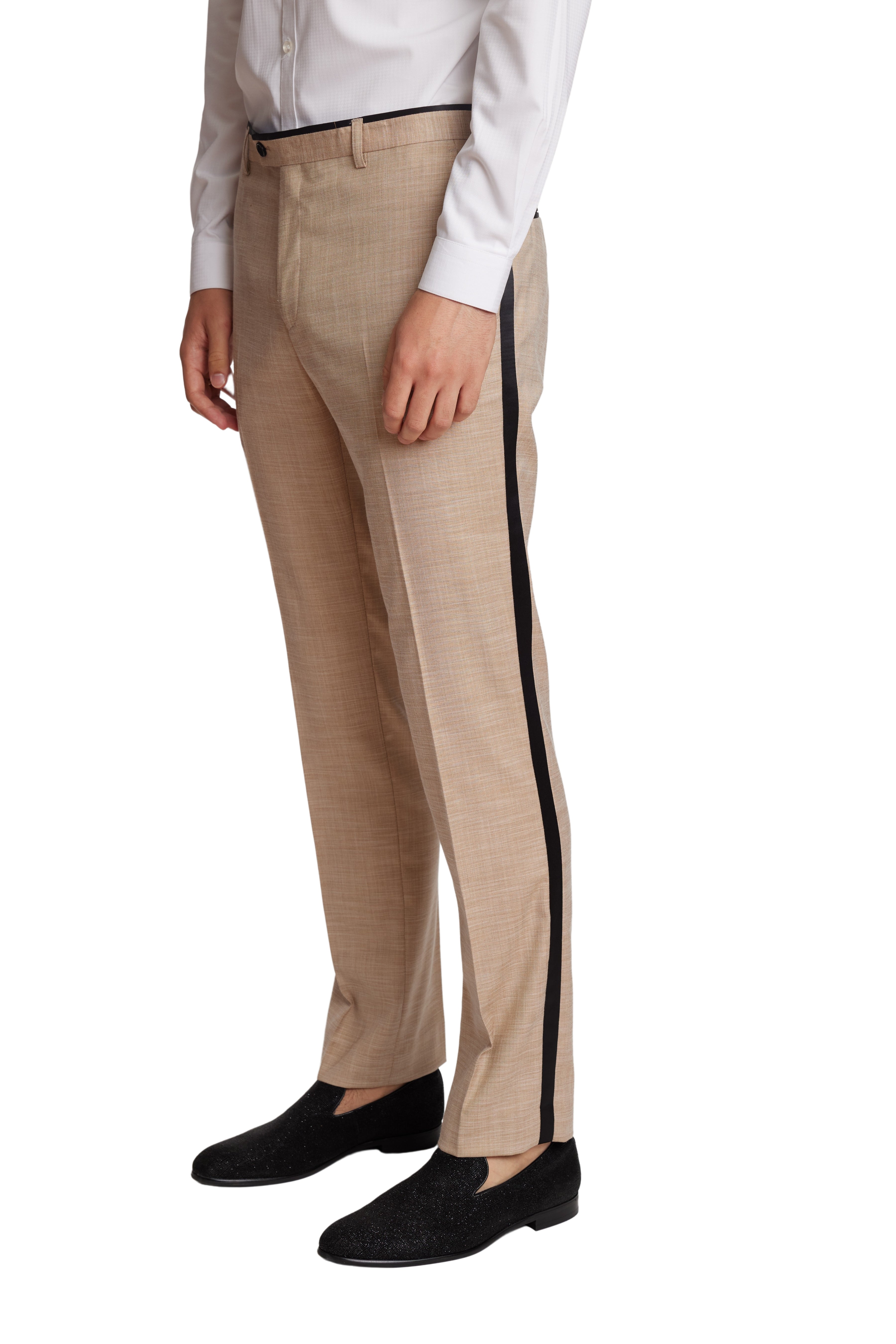 Sloane Tux Pants - slim - Camel Shark