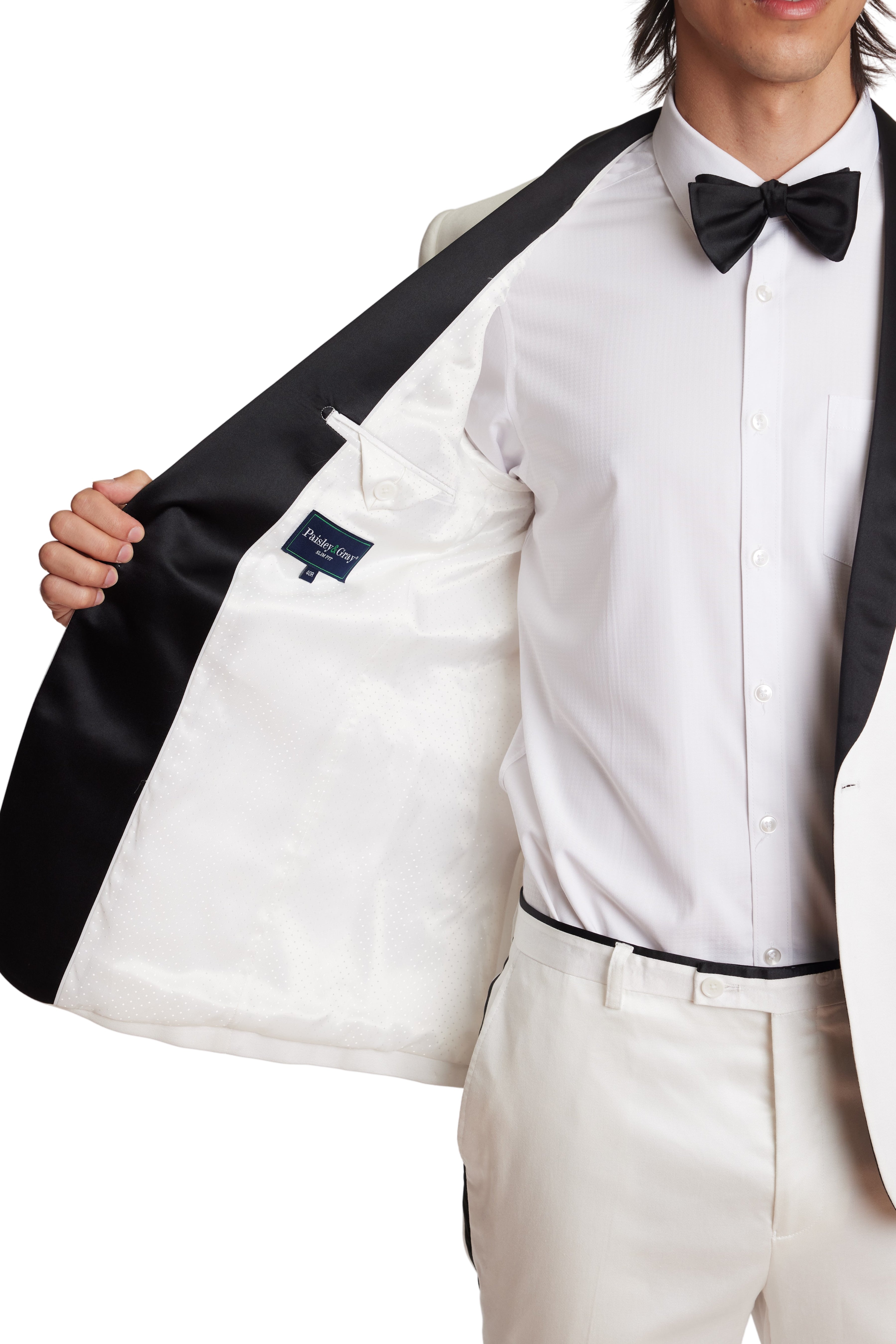 Regent Shawl Tux Jacket  - slim - Soft White