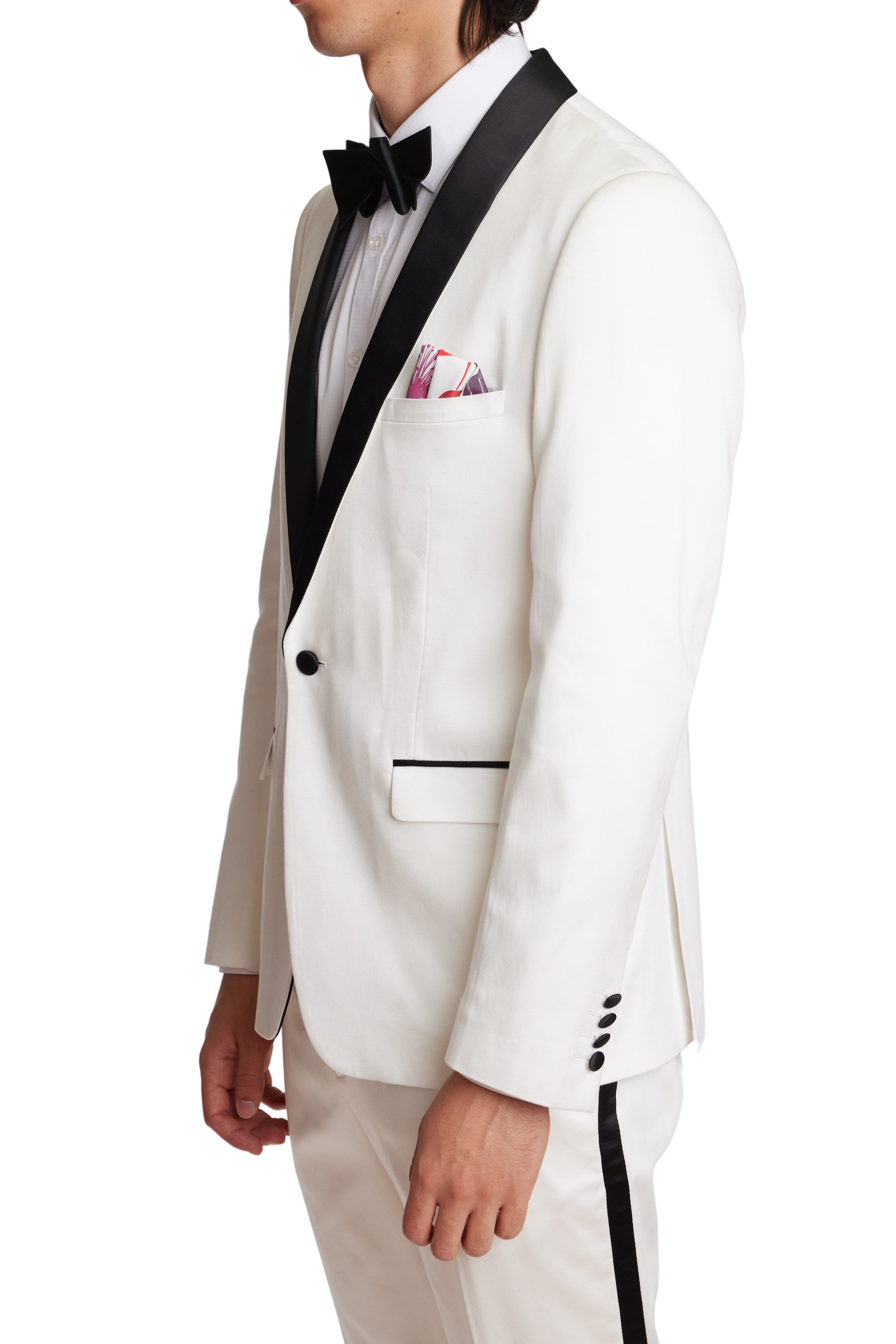 Regent Shawl Tux Jacket  - slim - Soft White