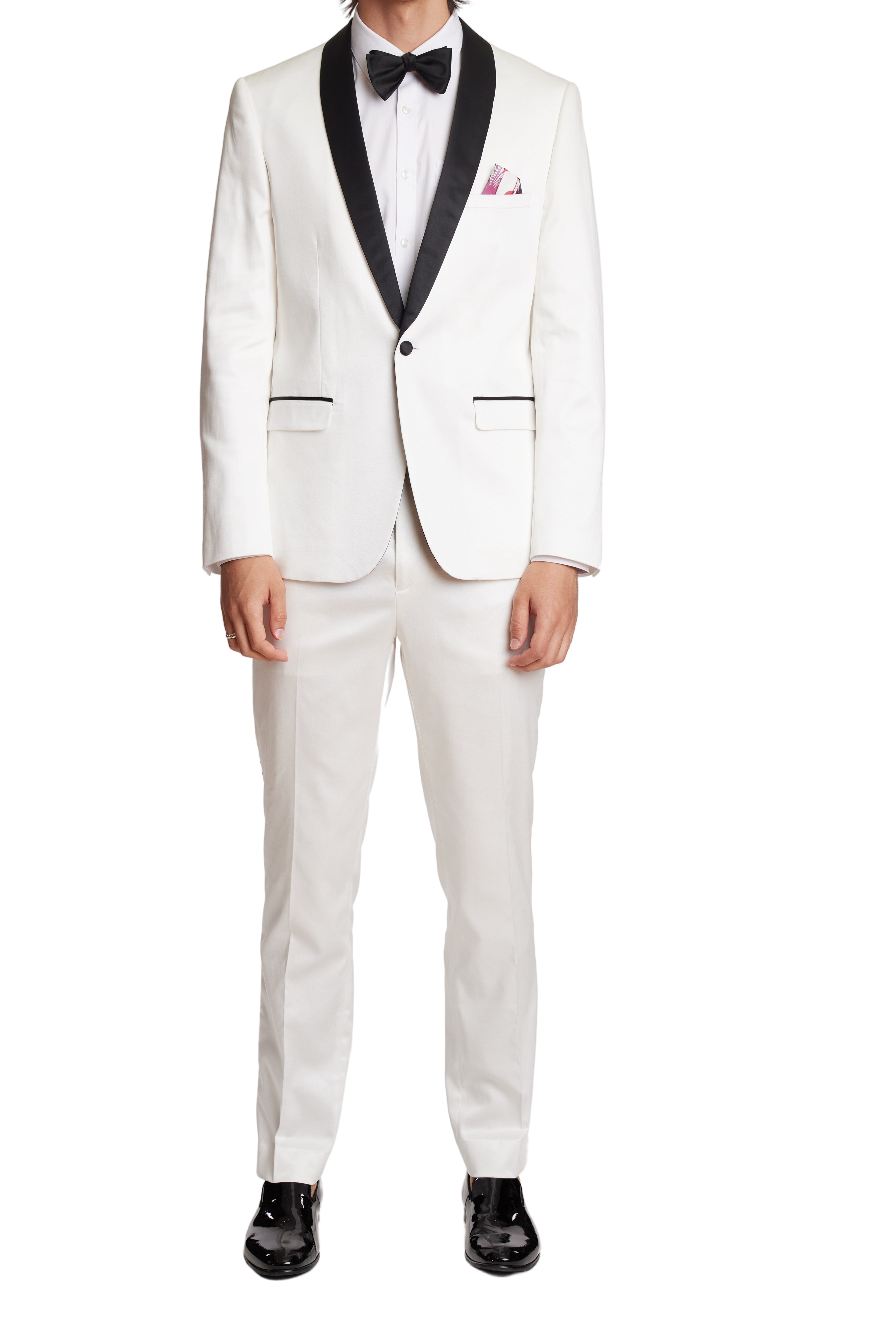 Regent Shawl Tux Jacket  - slim - Soft White