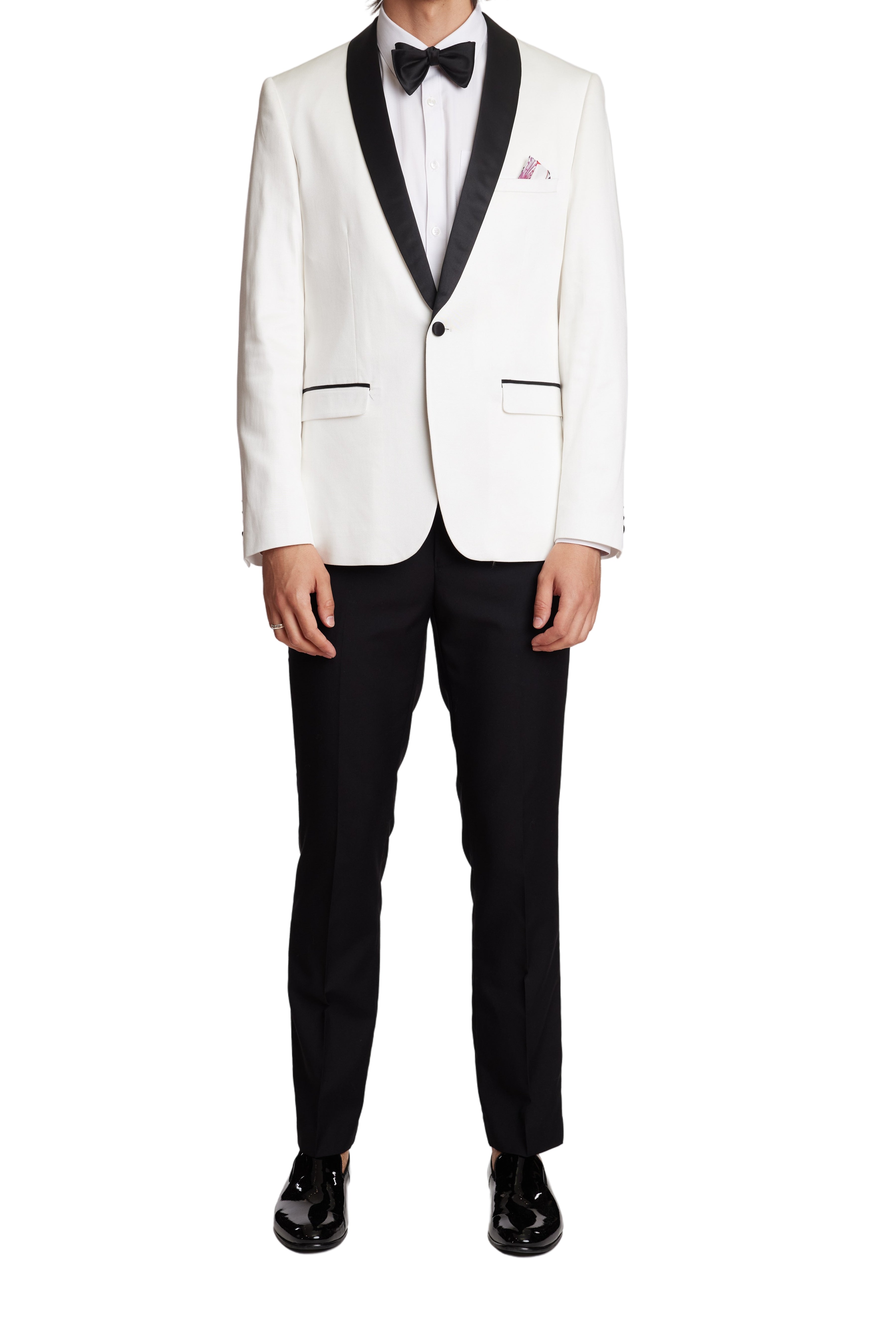 Regent Shawl Tux Jacket  - slim - Soft White