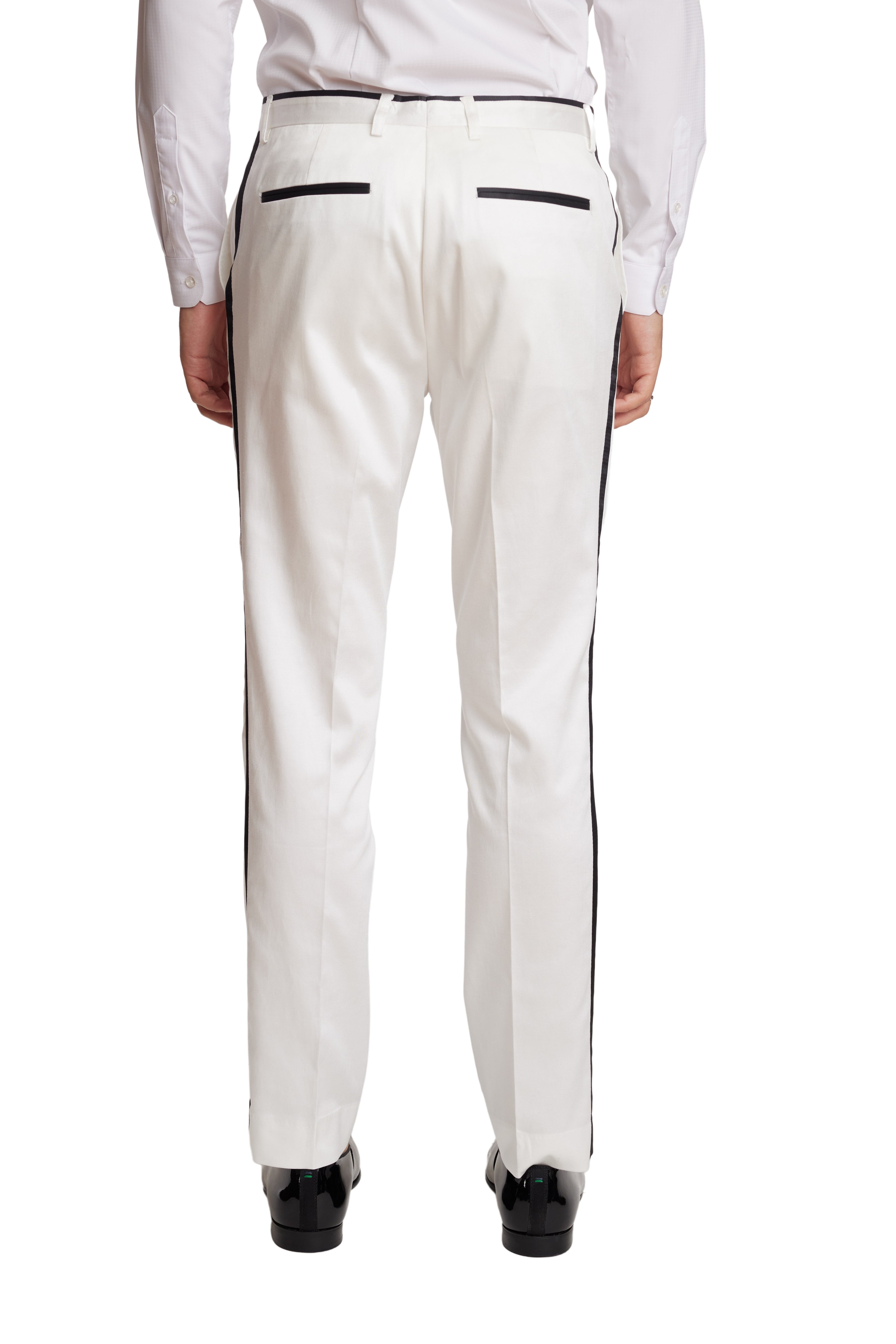 Sloane Tux Pants - slim - Soft White