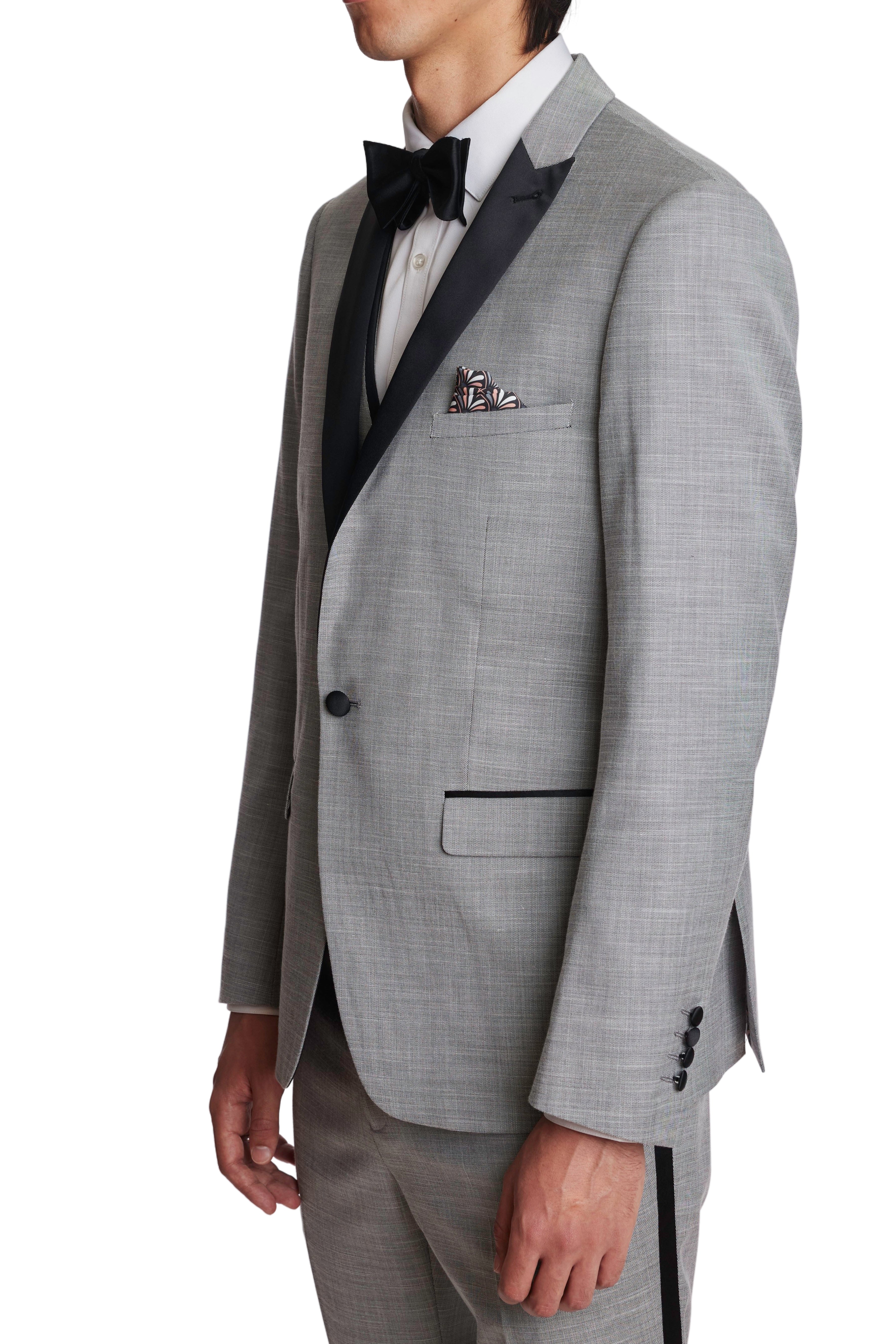 Grosvenor Peak Tux Jacket - slim - Ice Grey Shark