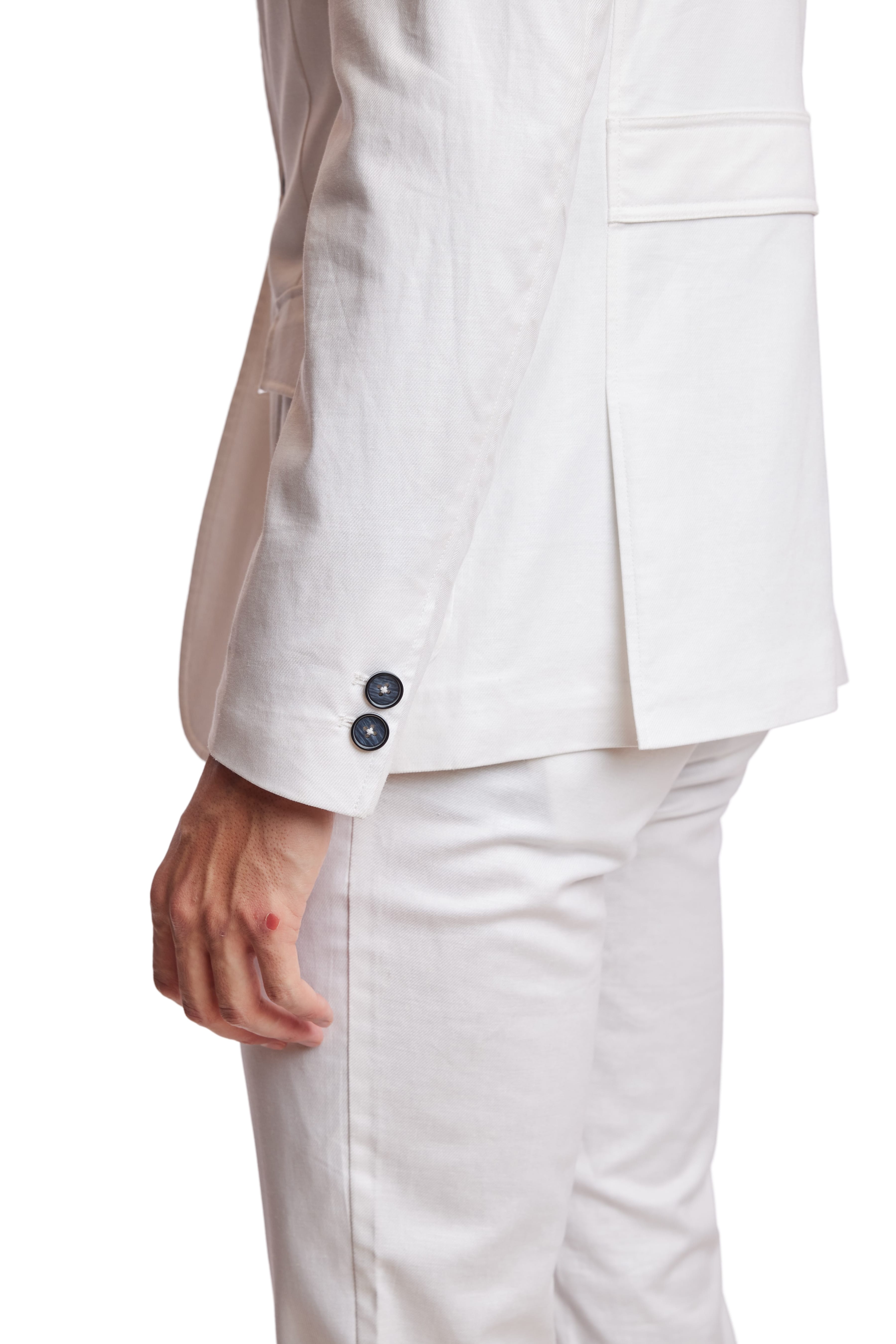 Harrison Utility Jacket - slim - White Linen