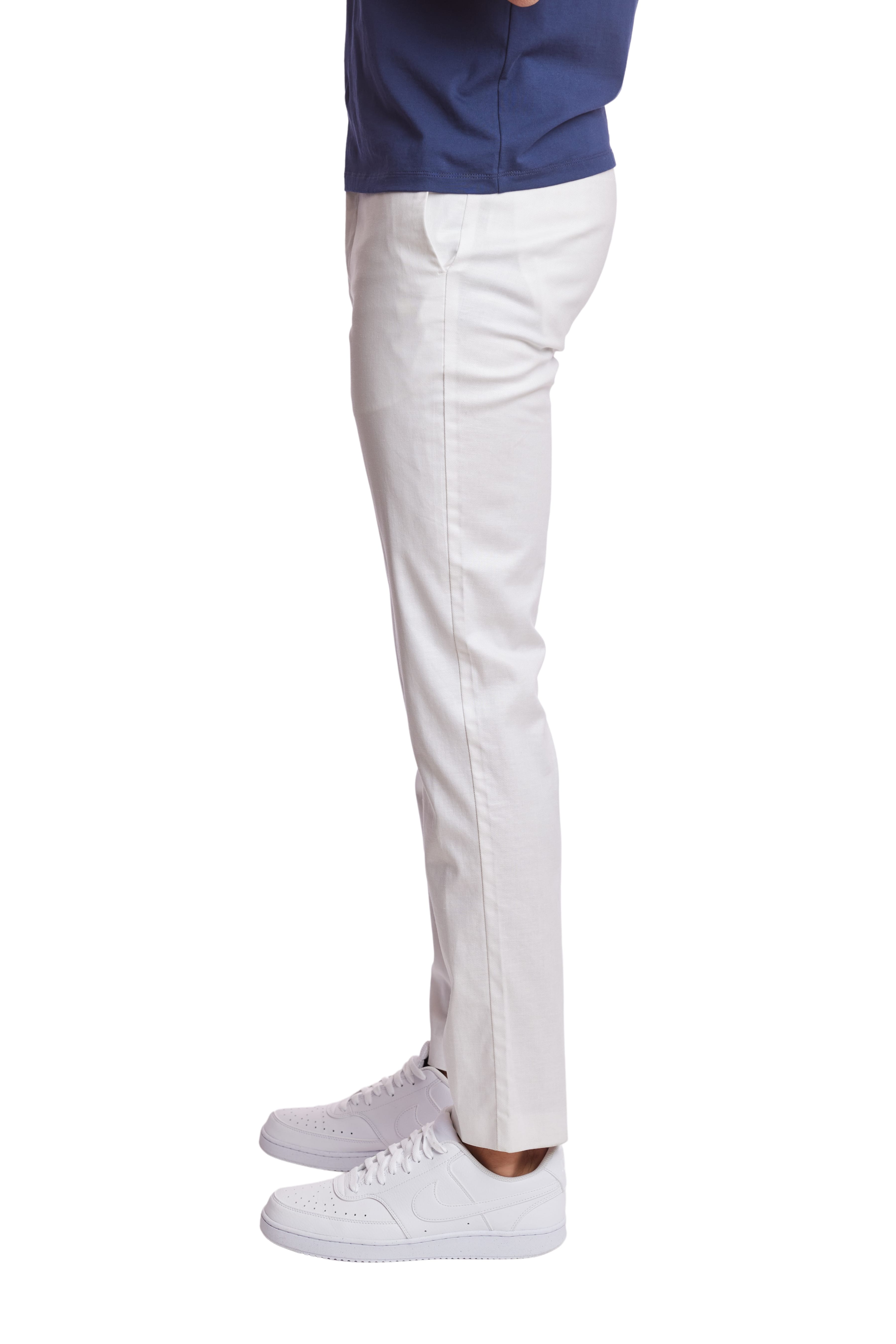 Carlton Chino Pants - slim - White Linen
