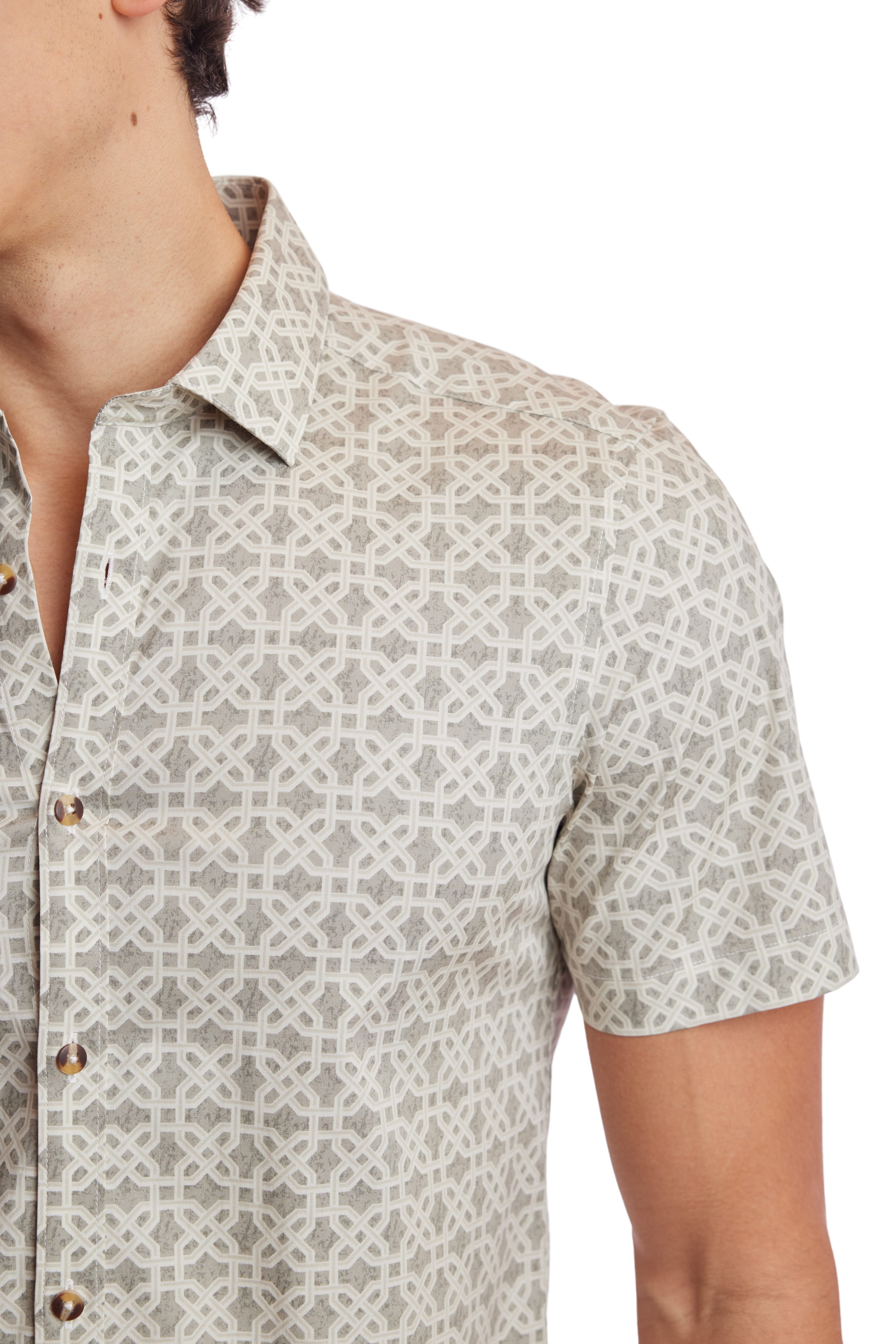 Sawyer S/S Shirt - Safari Geo