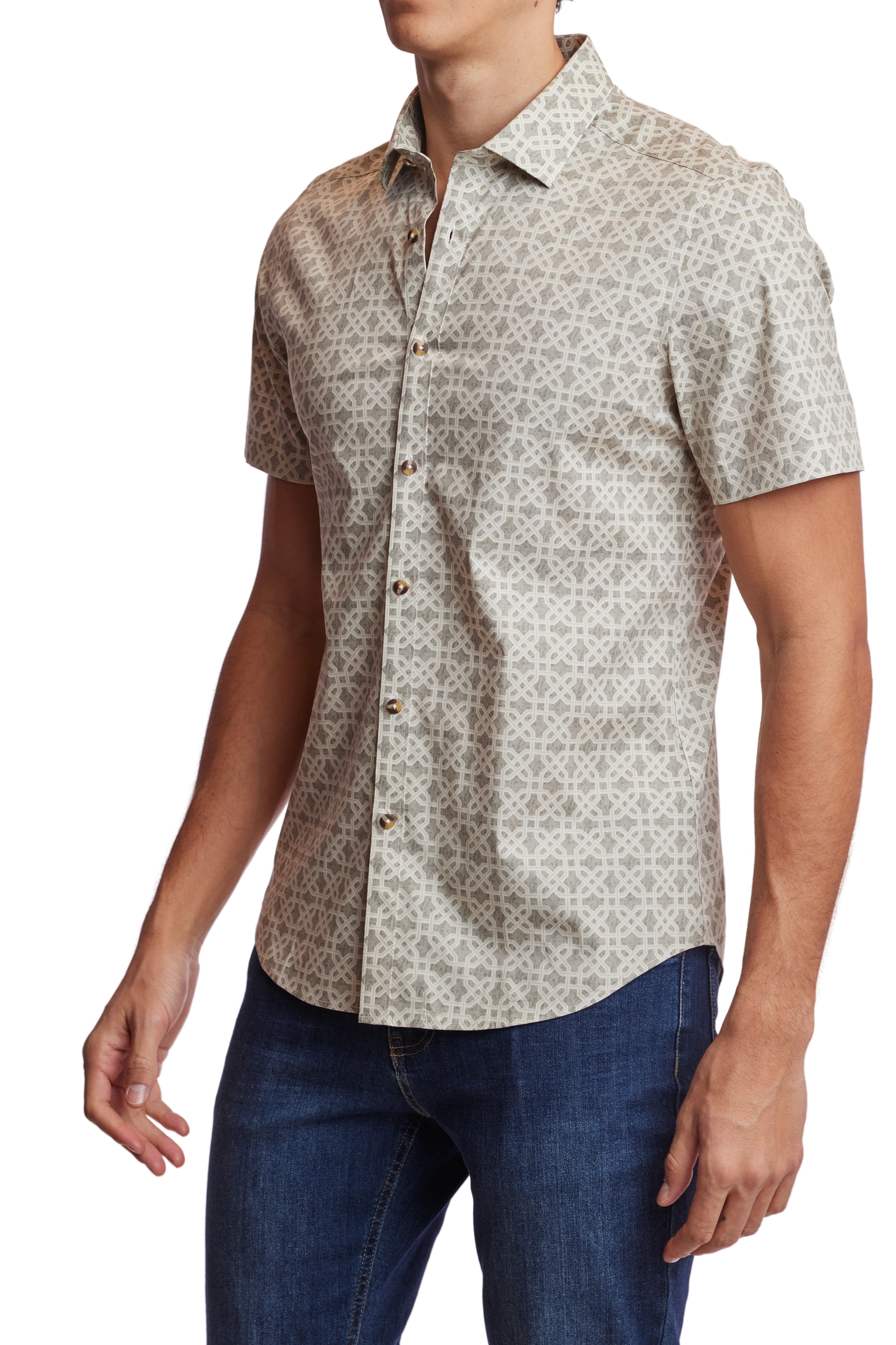 Sawyer S/S Shirt - Safari Geo