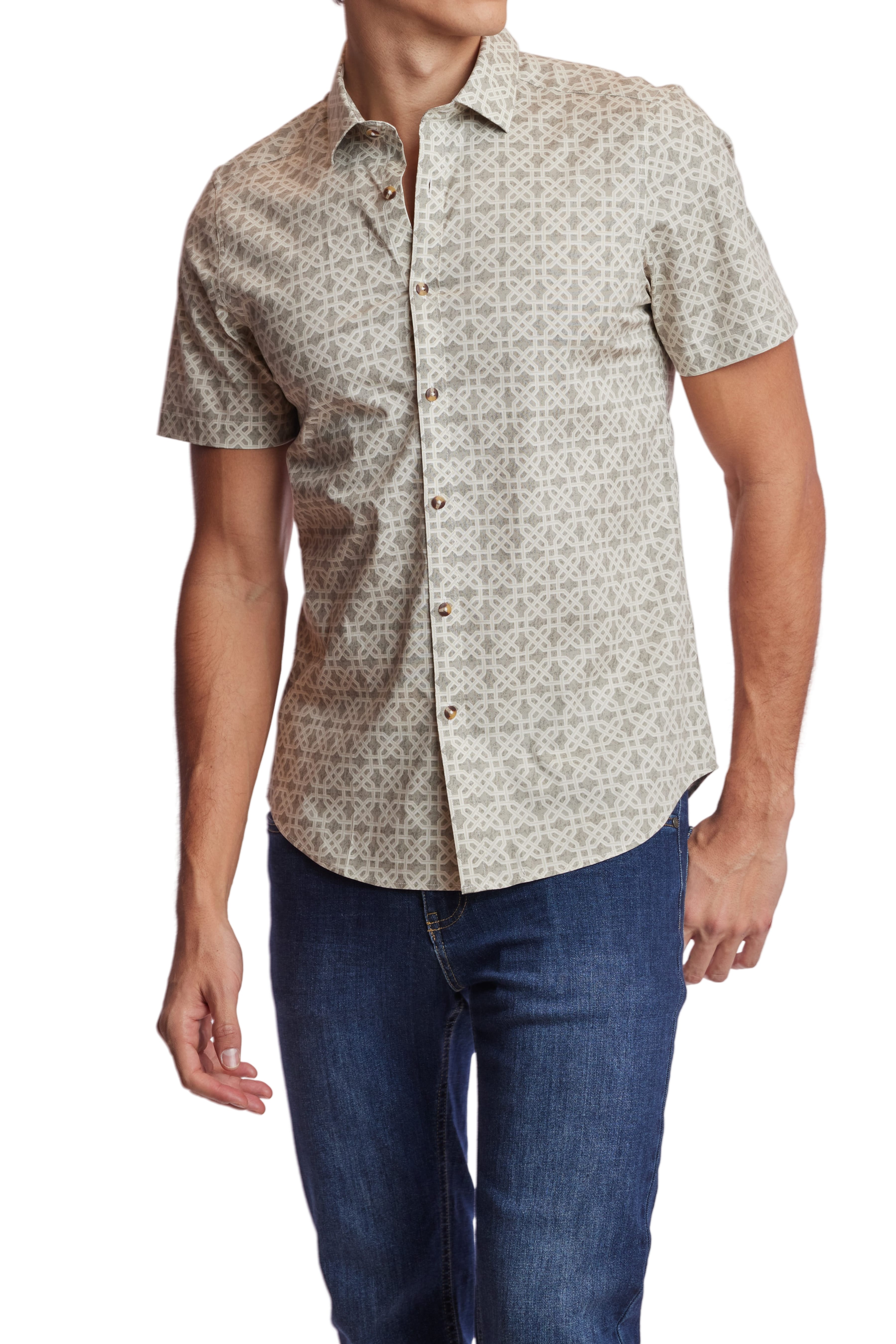 Sawyer S/S Shirt - Safari Geo