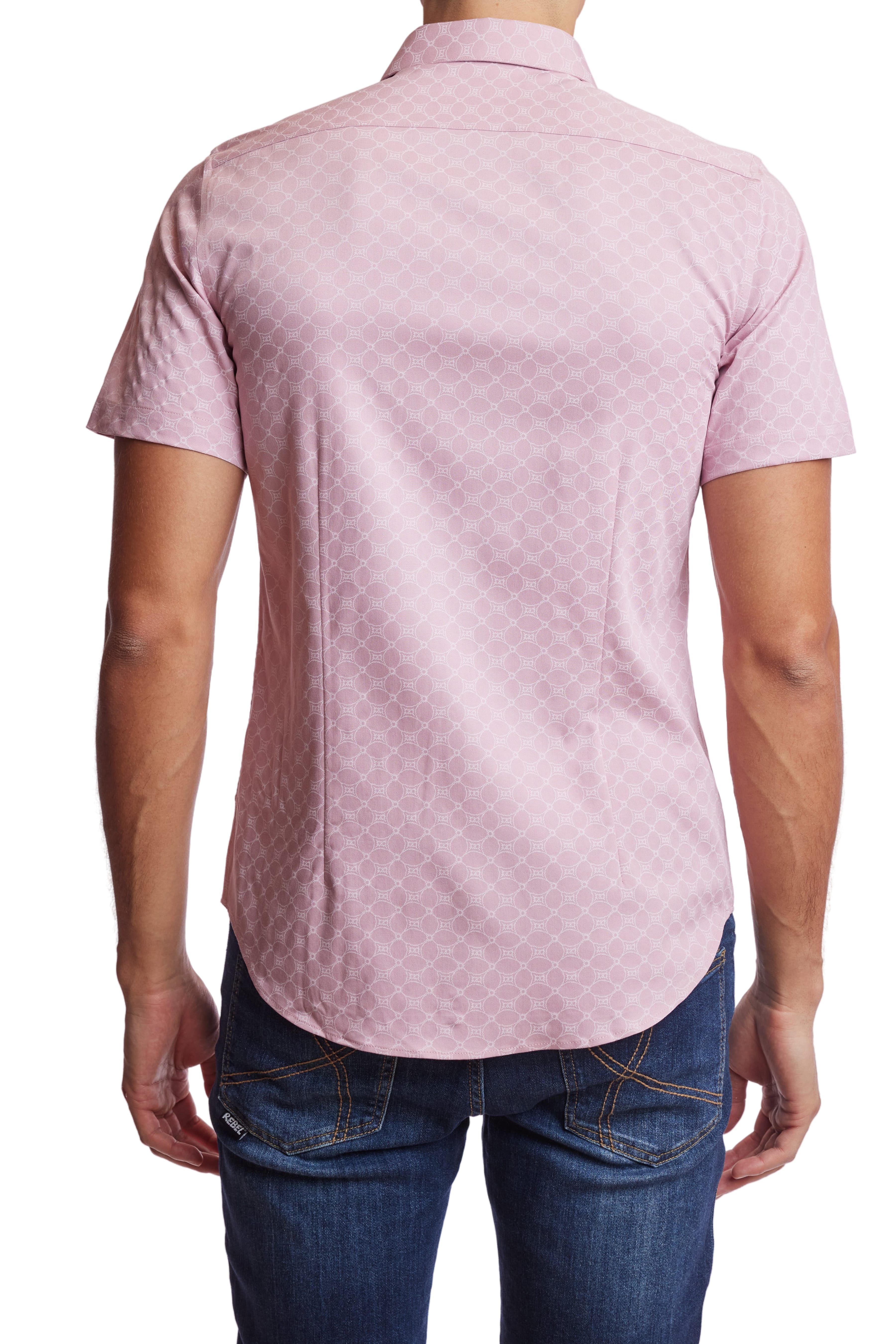 Sawyer S/S Shirt - Pink White