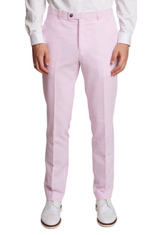  Downing Pants - slim - Pink Wht Seersucker Stripes