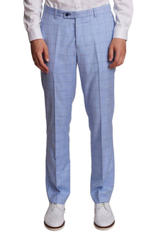  Downing Pants - slim - Blue Double Check