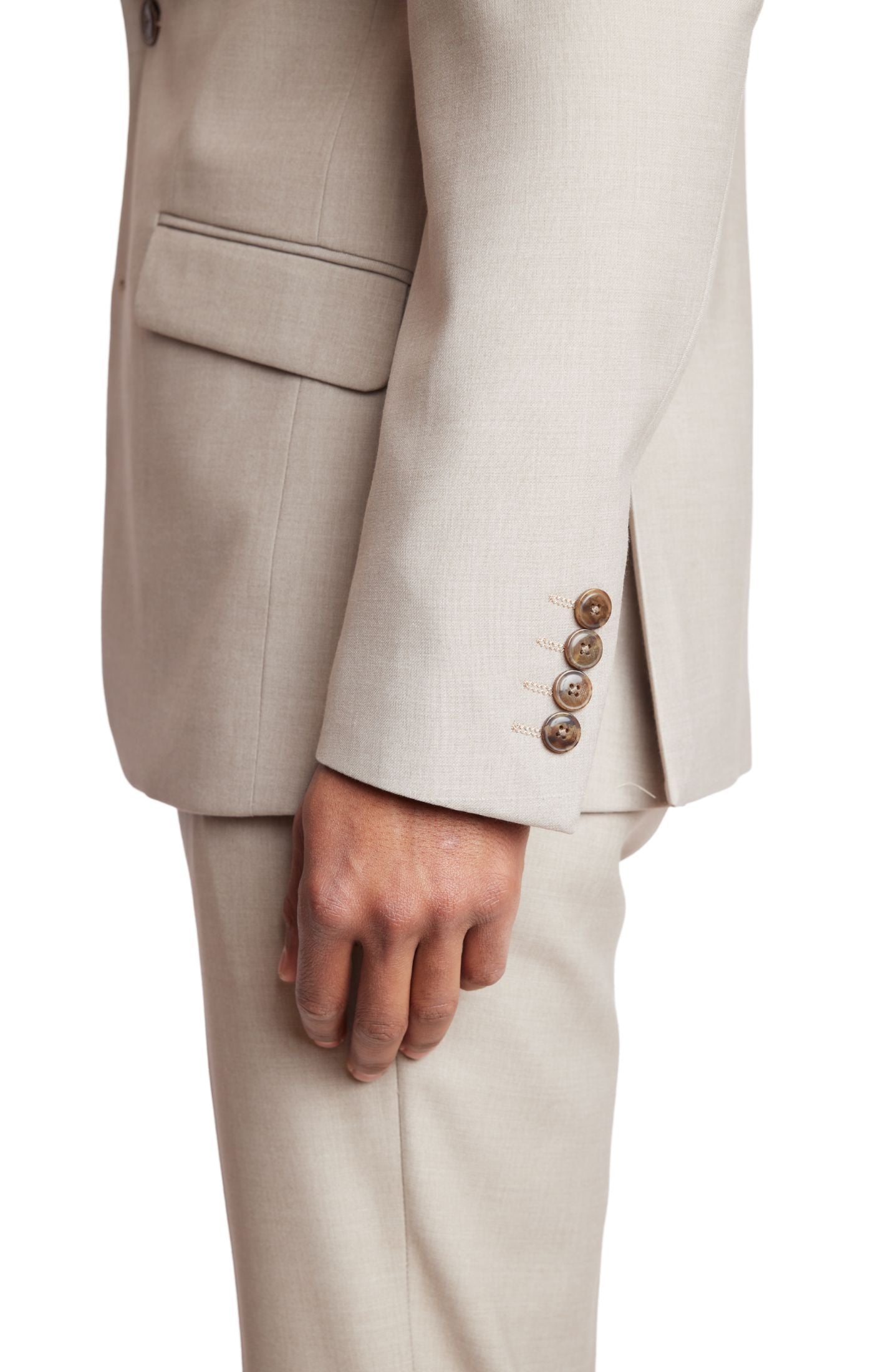 Ashton Peak Jacket - slim - Oatmeal Melange
