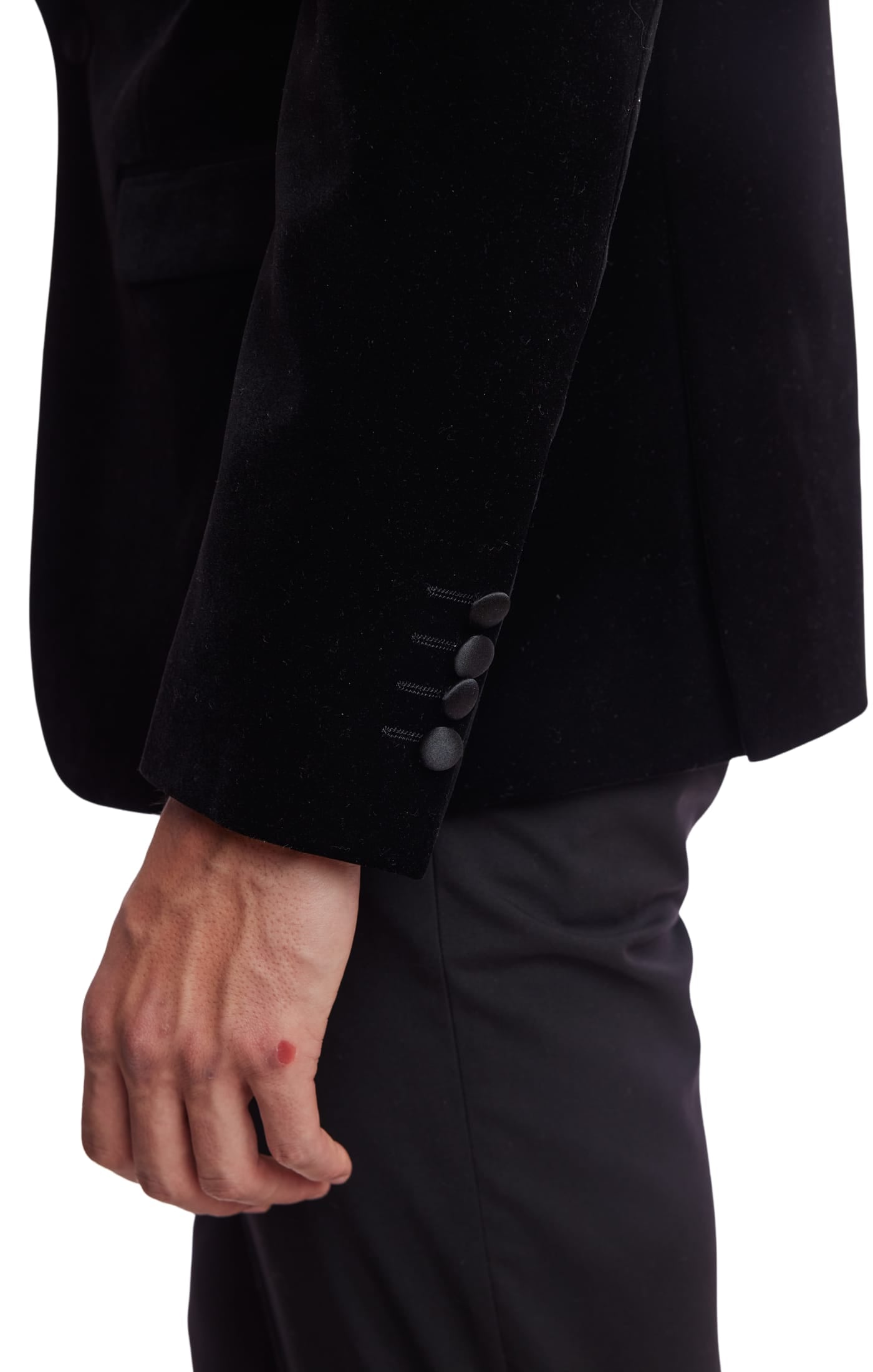Osborne Notch Tux Jacket - slim - Black Velvet