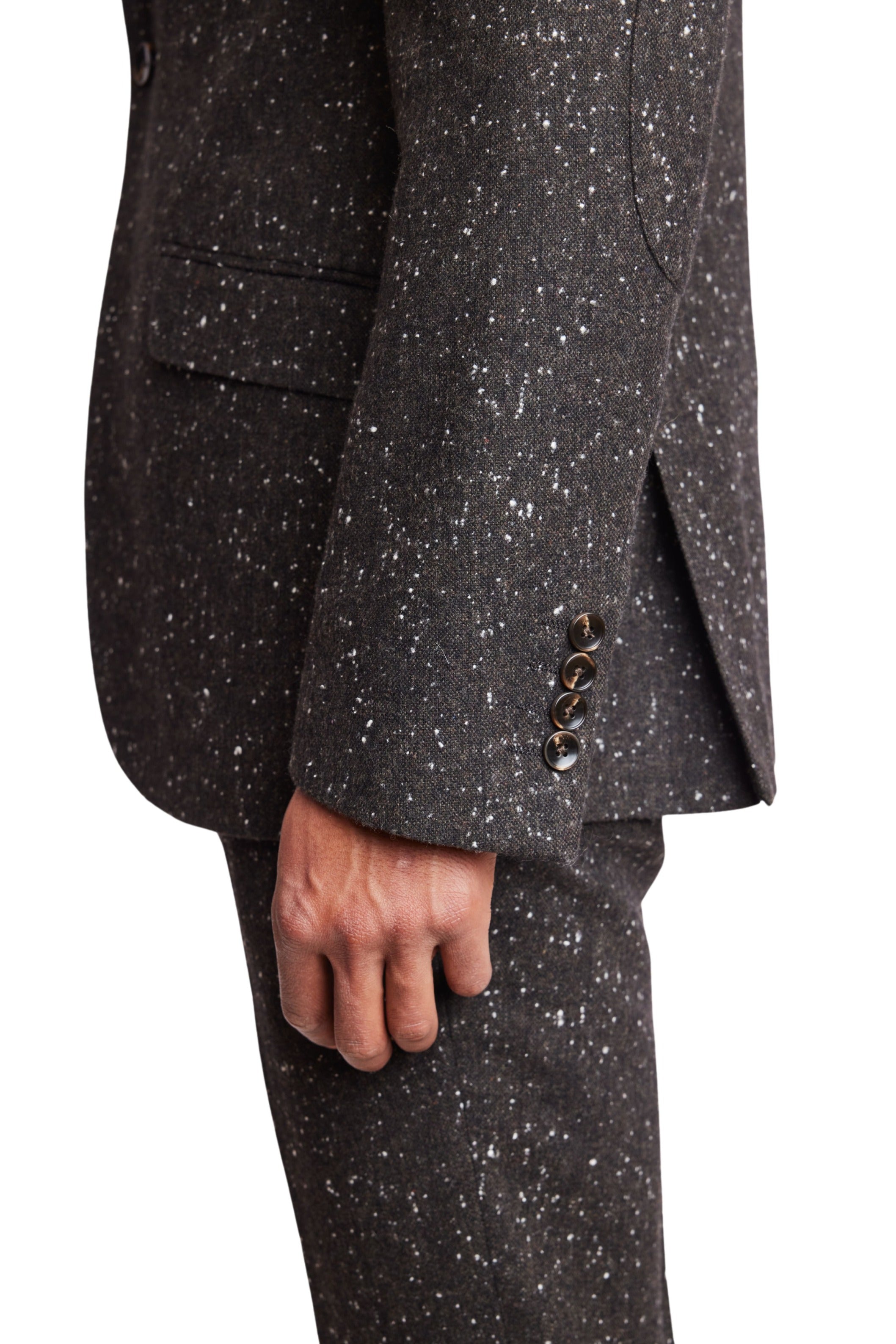 Dover Notch Jacket - slim - Chocolate Fleck Donegal