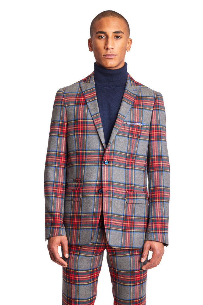 Mixed tartan jacket on sale