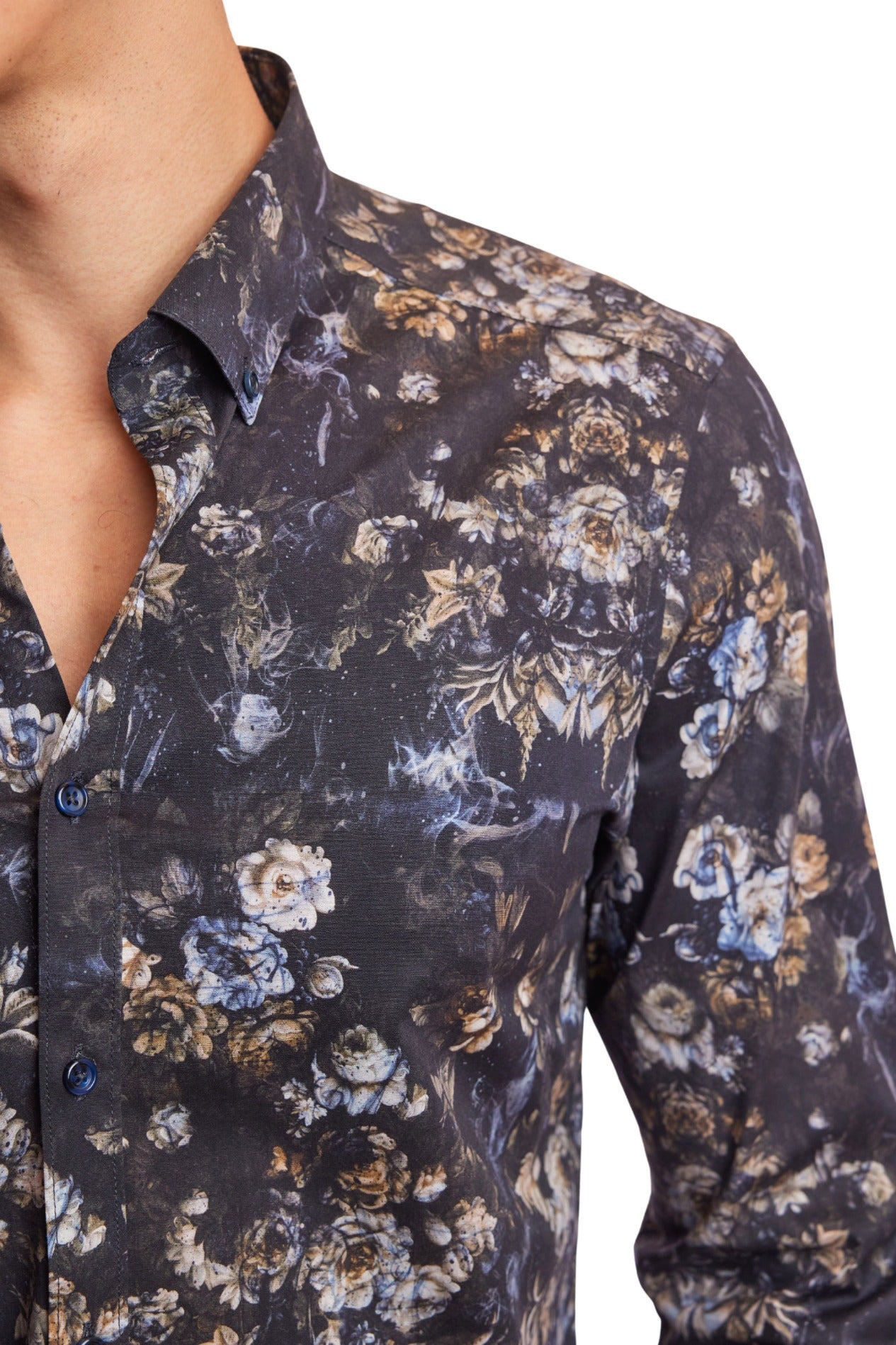 Brian Button Down Shirt - Mystic Night