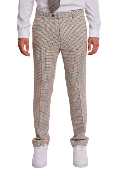 Downing Pants - slim - Grey White Yellow Gingham – Paisley