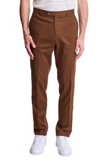  Downing Pants - slim - Brown Linen