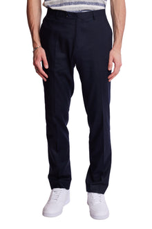  Downing Pants - slim - Navy Linen