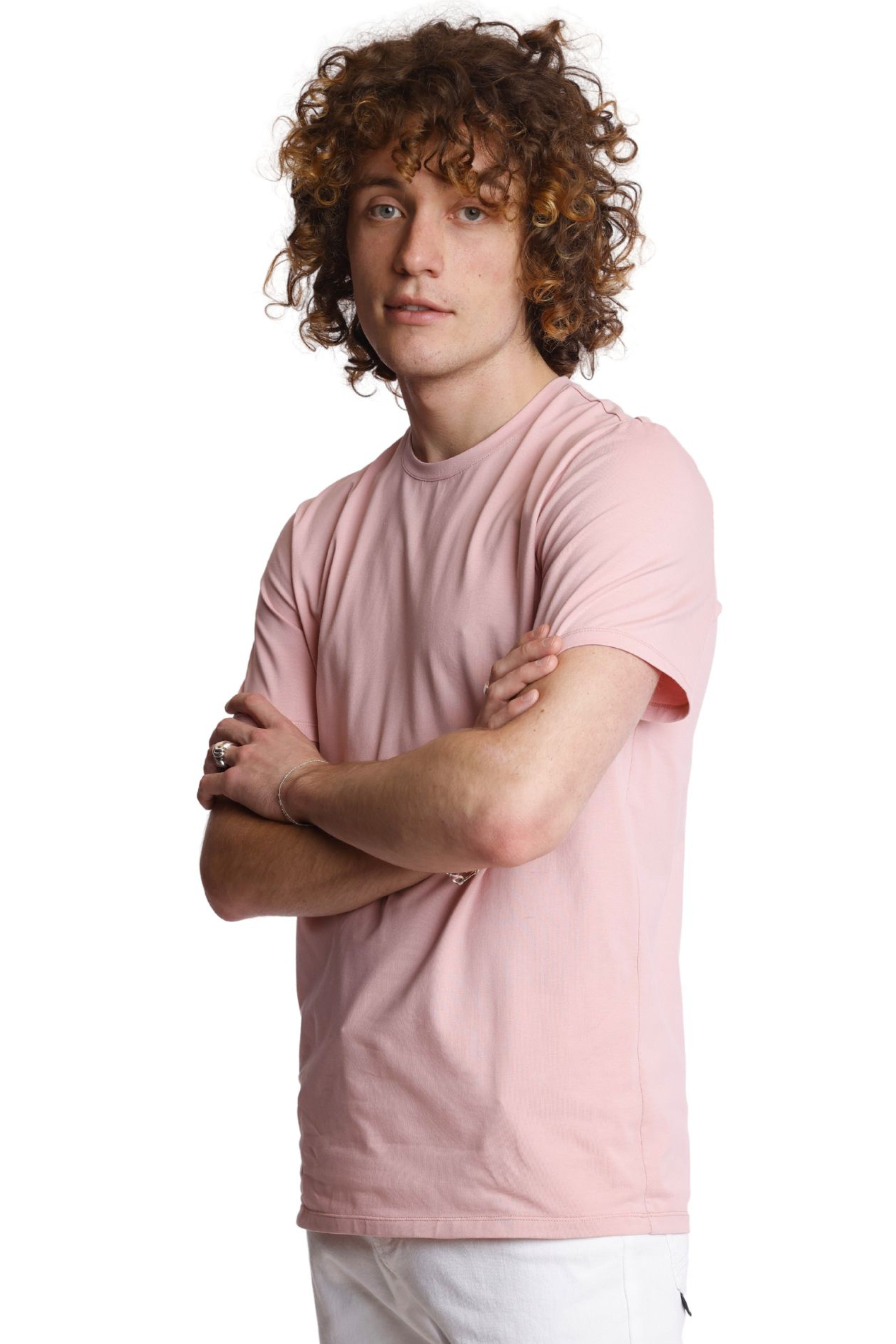 Lucas Crewneck T-Shirt - Dusty Pink