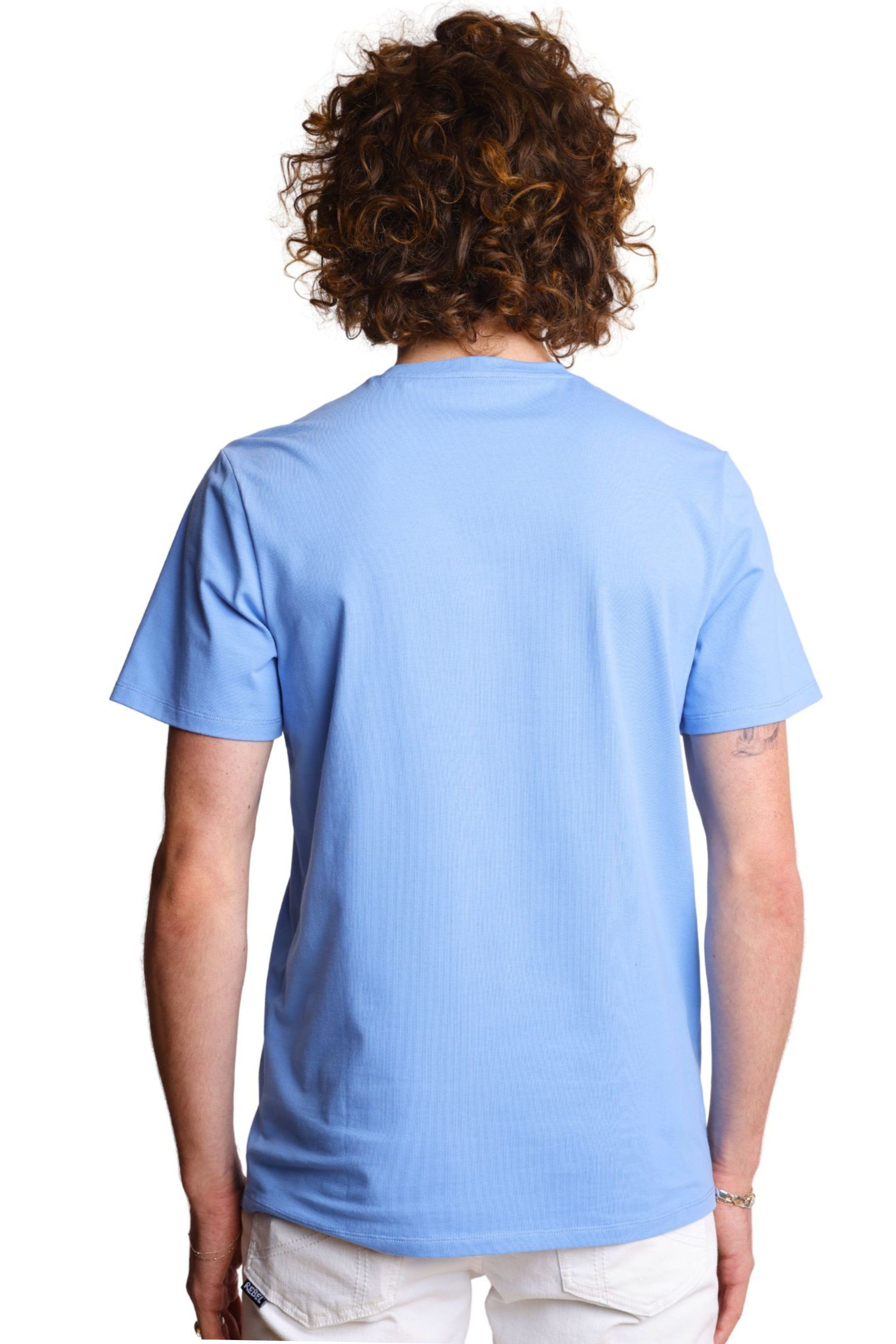 Lucas Crewneck T-Shirt - Easy Blue