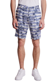  Felix Shorts - slim - Indigo Palms Stripe