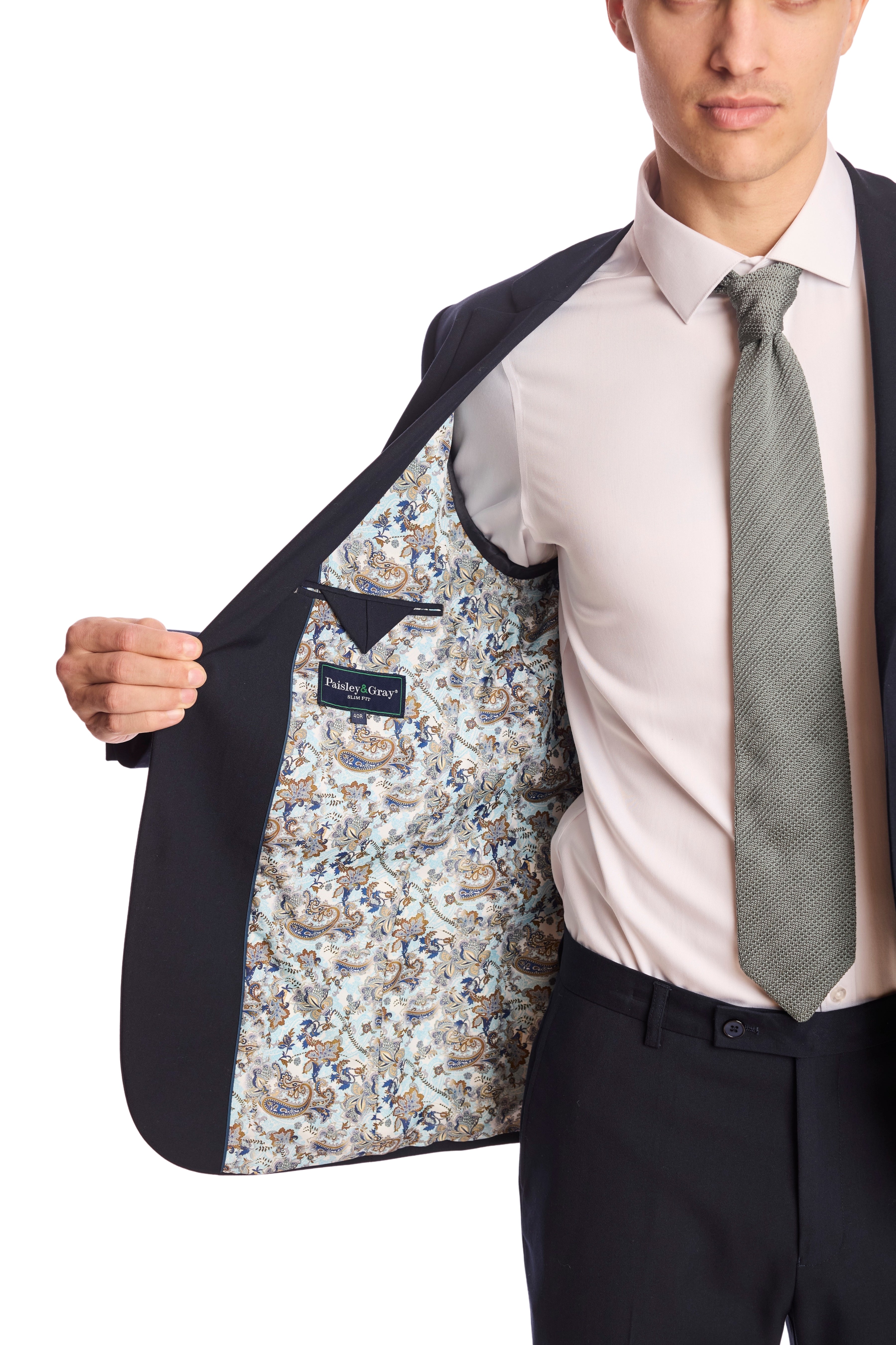 Dover Notch Jacket - slim - Navy Blues