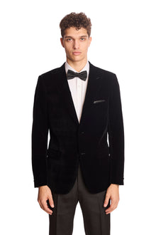  Kyle Big Peak Tux Jacket - slim - Black Velvet