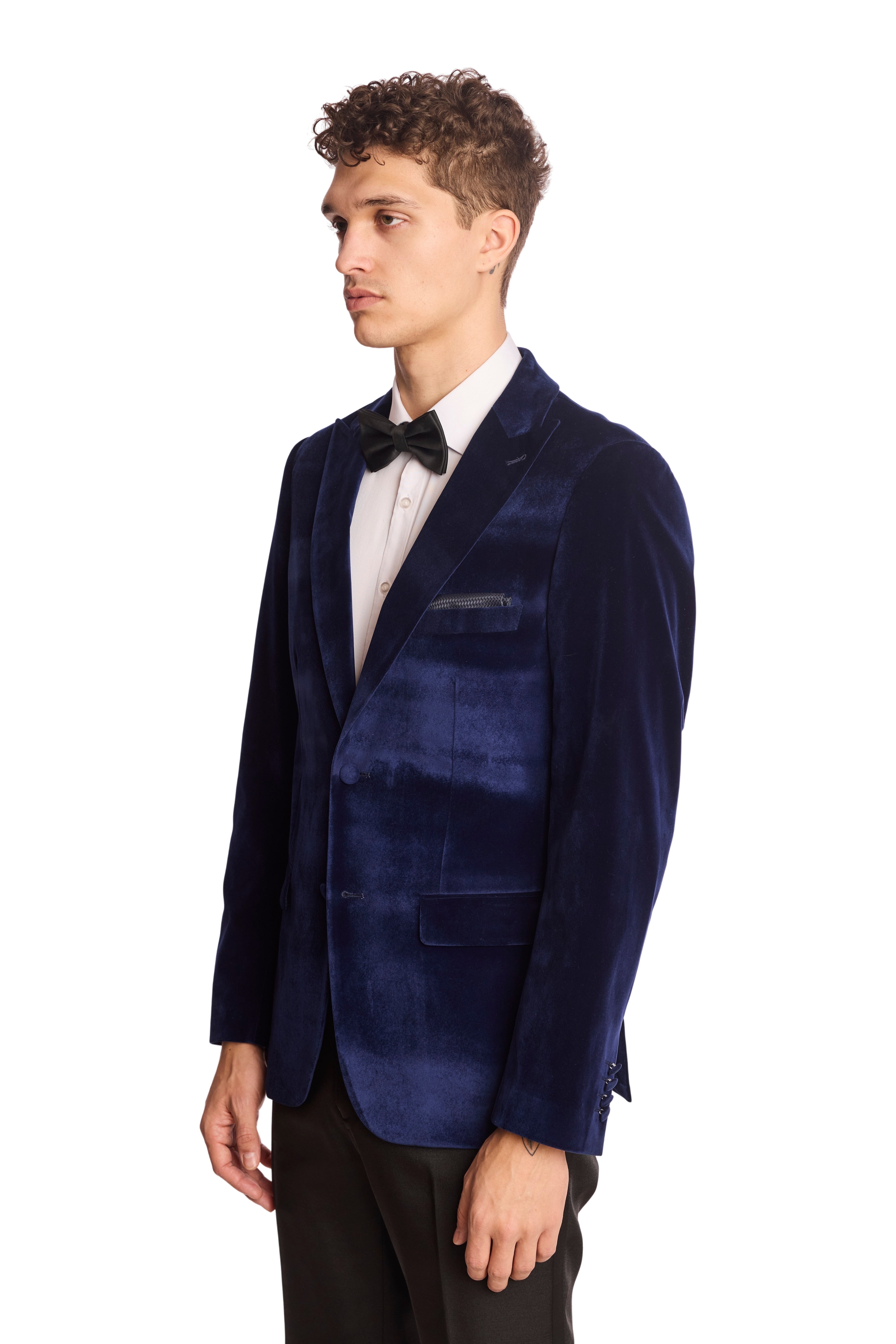 Kyle Big Peak Tux Jacket - slim - Dusk Velvet