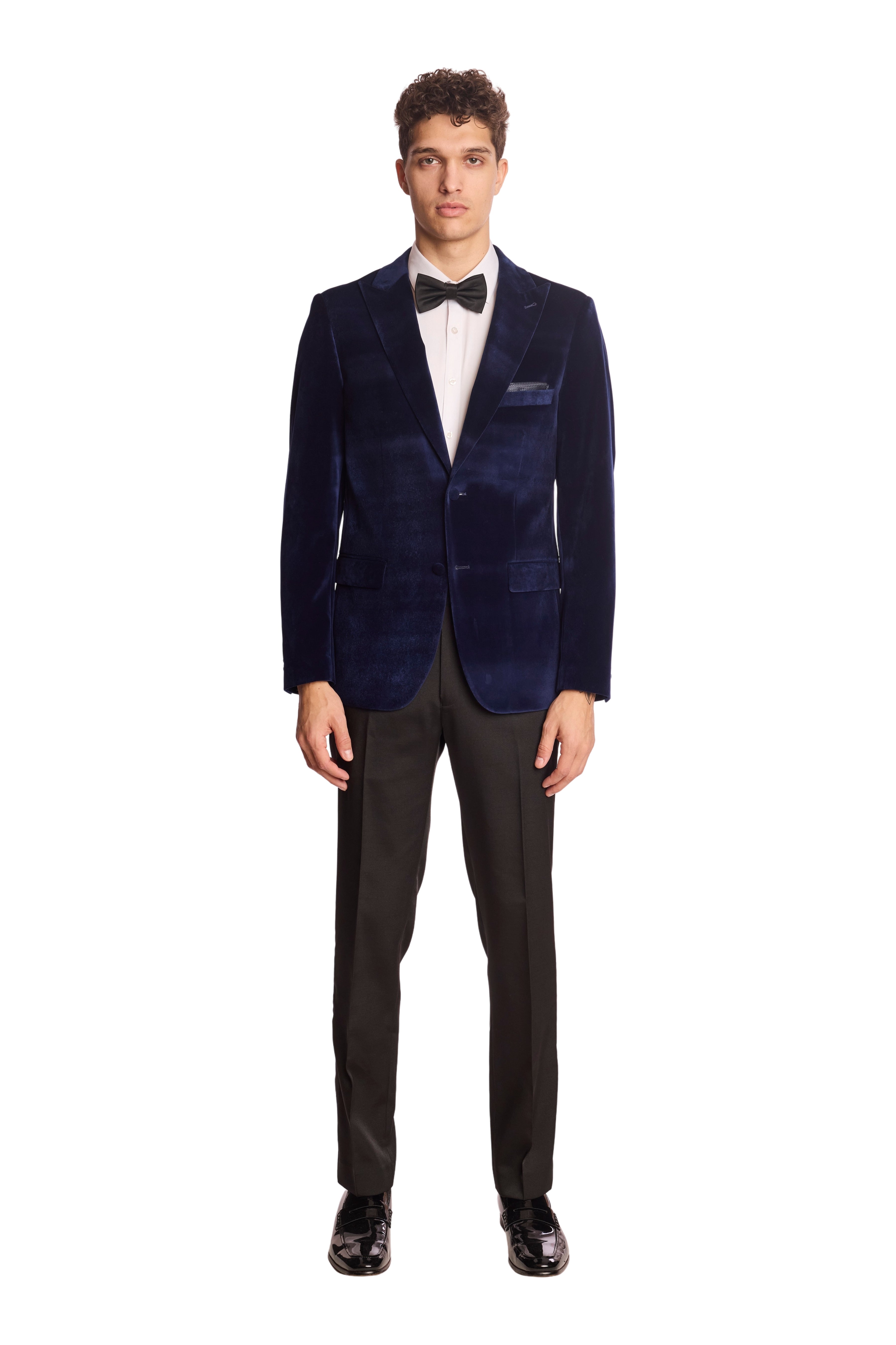 Kyle Big Peak Tux Jacket - slim - Dusk Velvet