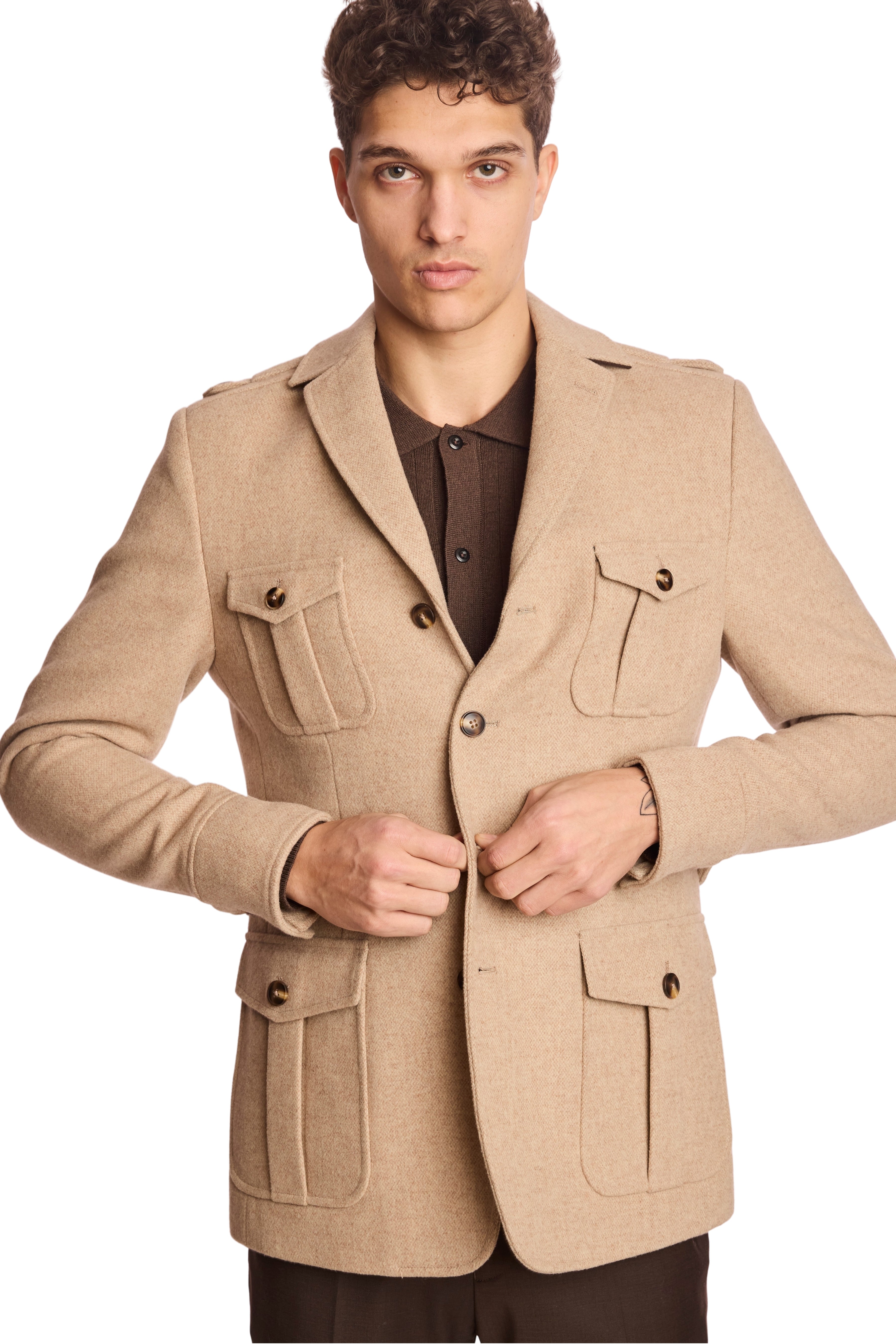 Utility Jacket - Light Tan