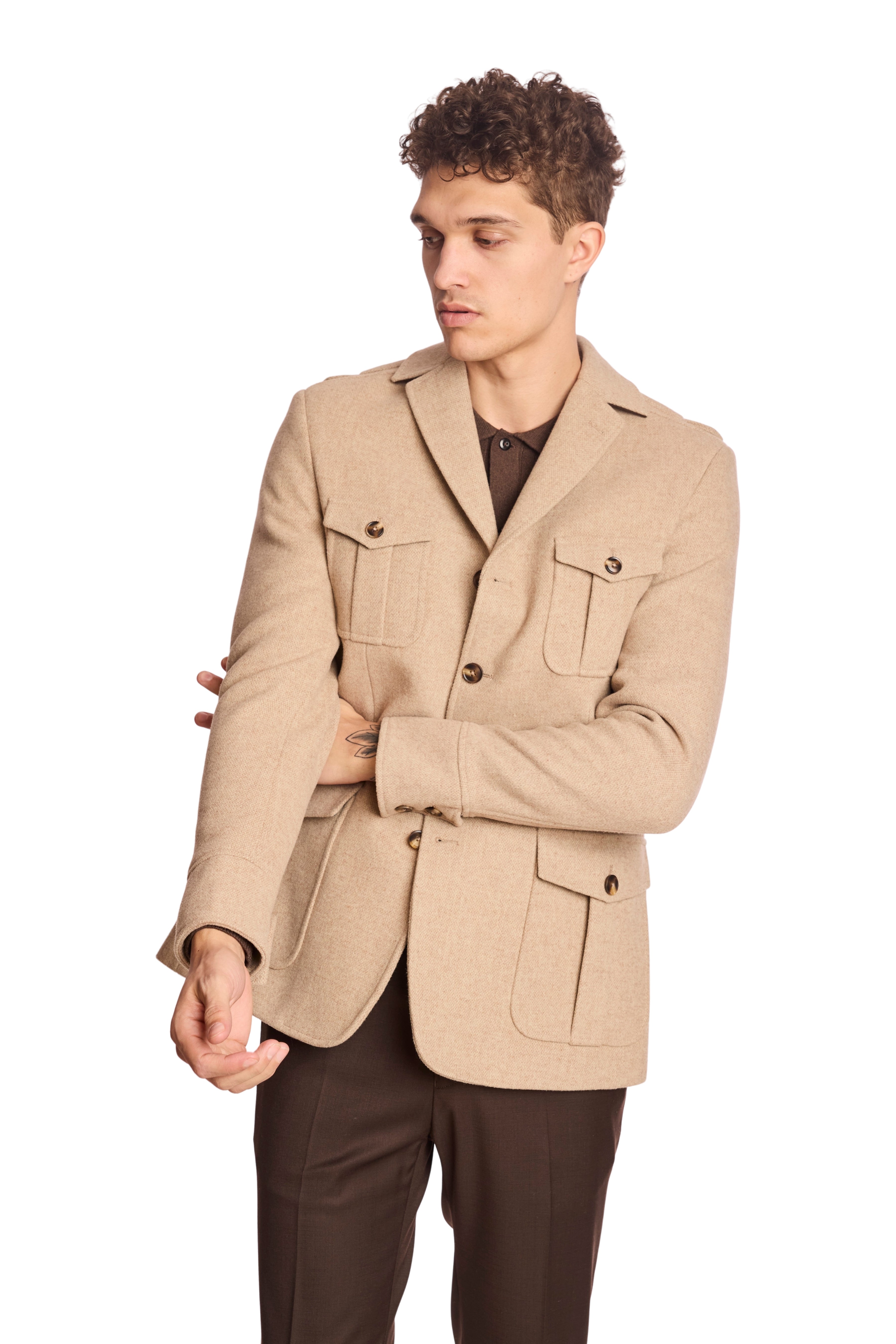 Utility Jacket - Light Tan