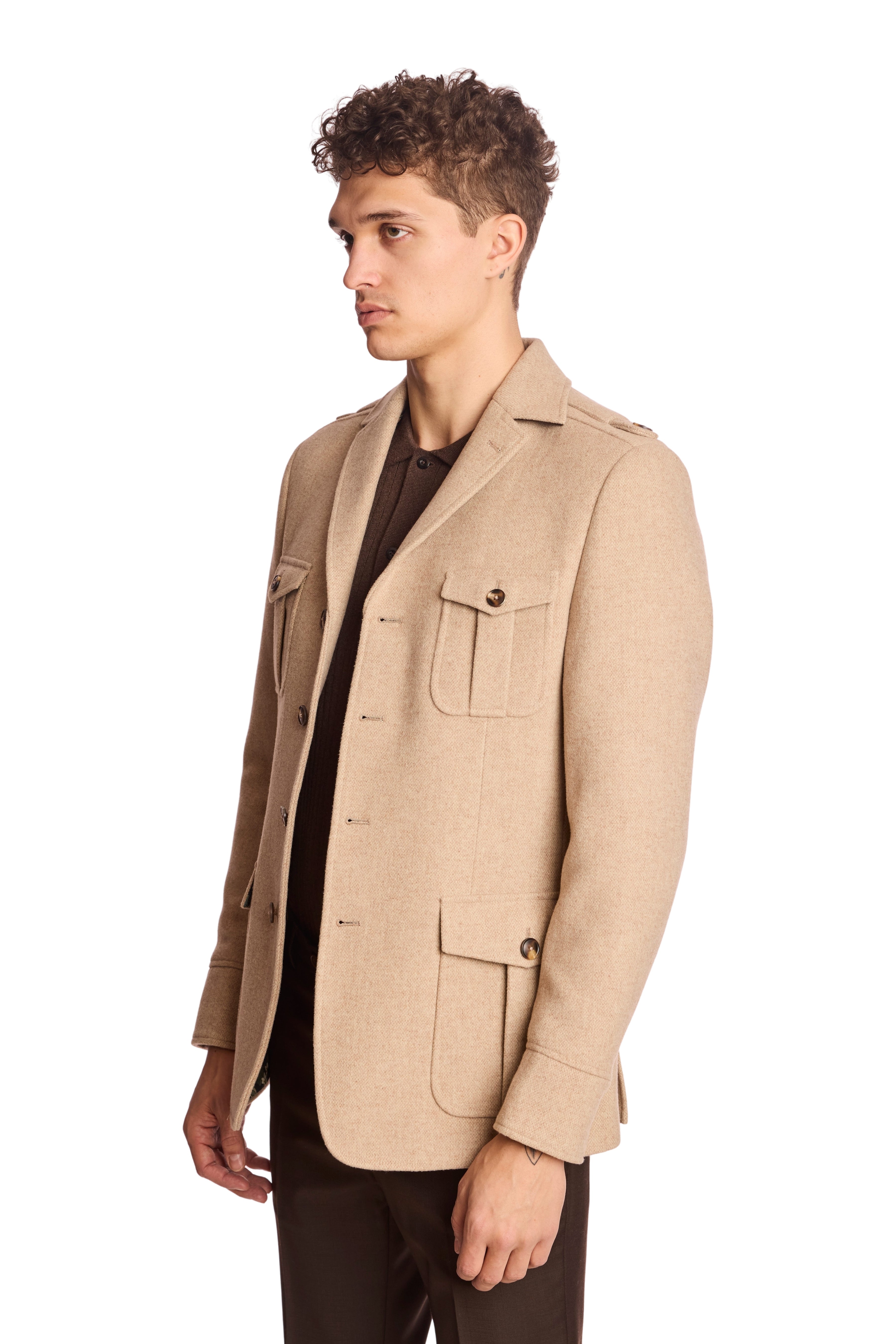 Utility Jacket - Light Tan