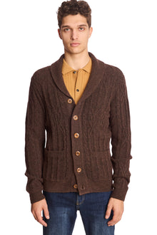  Shawl Collar Cardigan - Acorn
