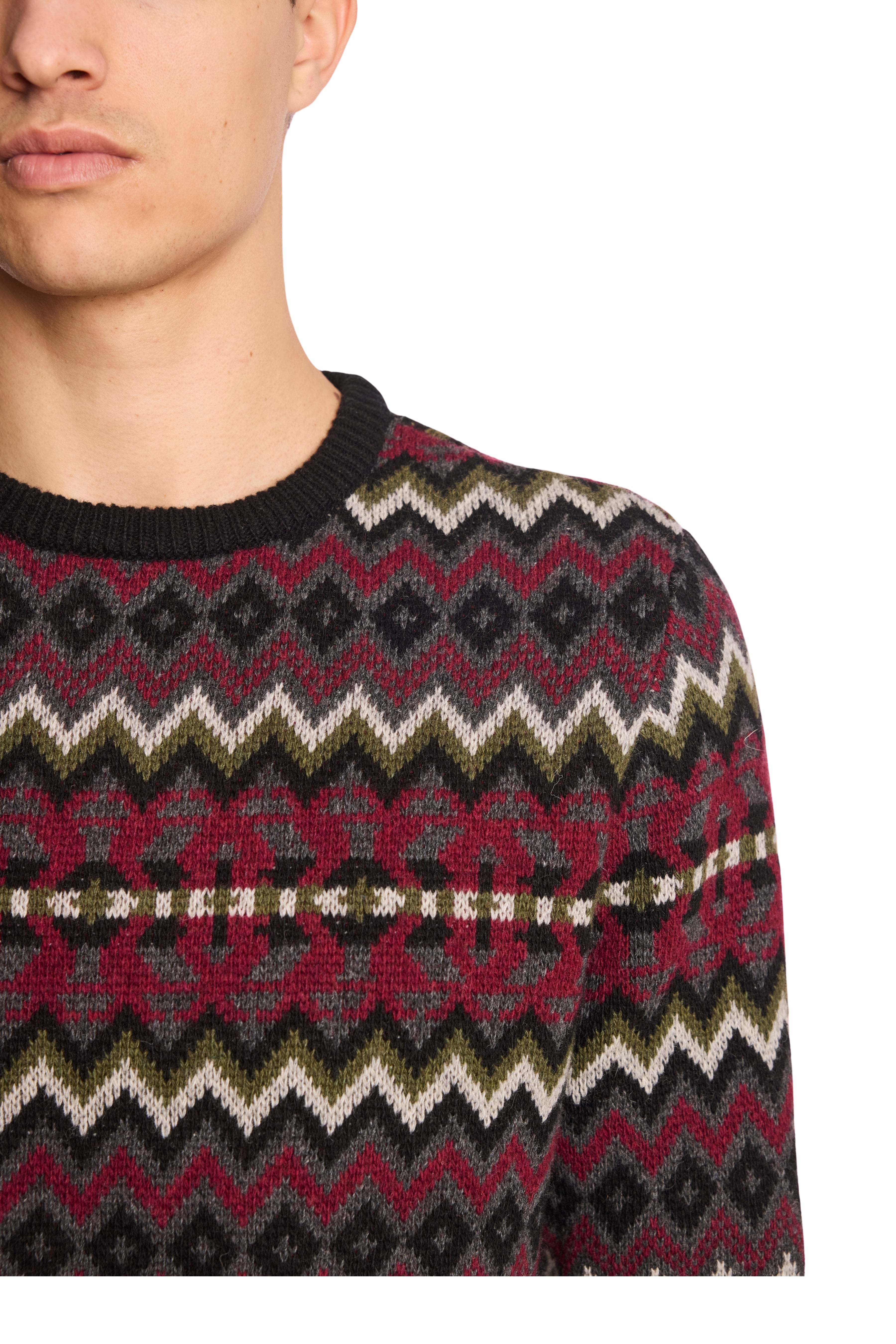 Crewneck Sweater - Black Cherries