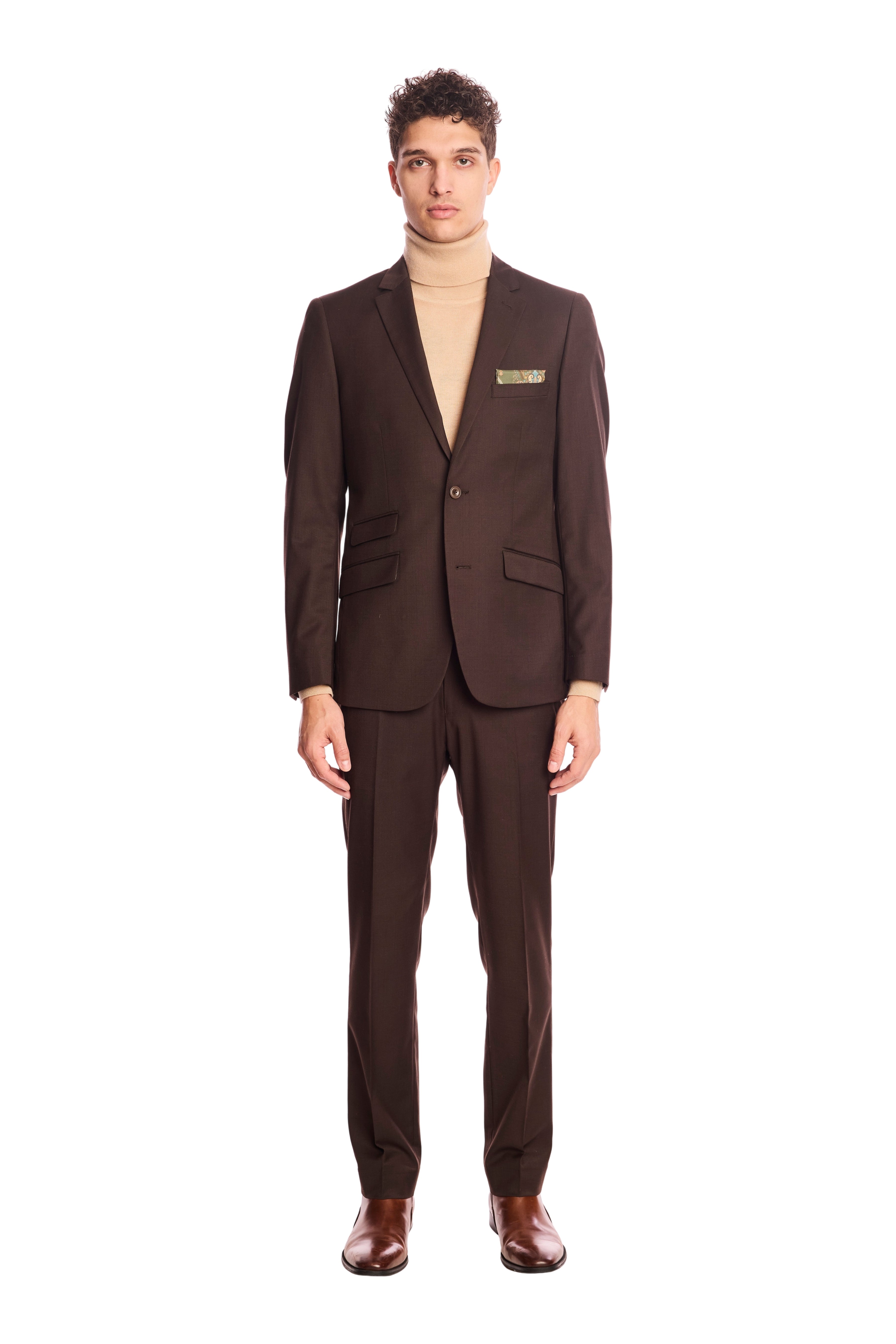 Downing pants - slim - Dark Chocolate