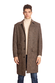 Big Boy Overcoat - Brown Army White